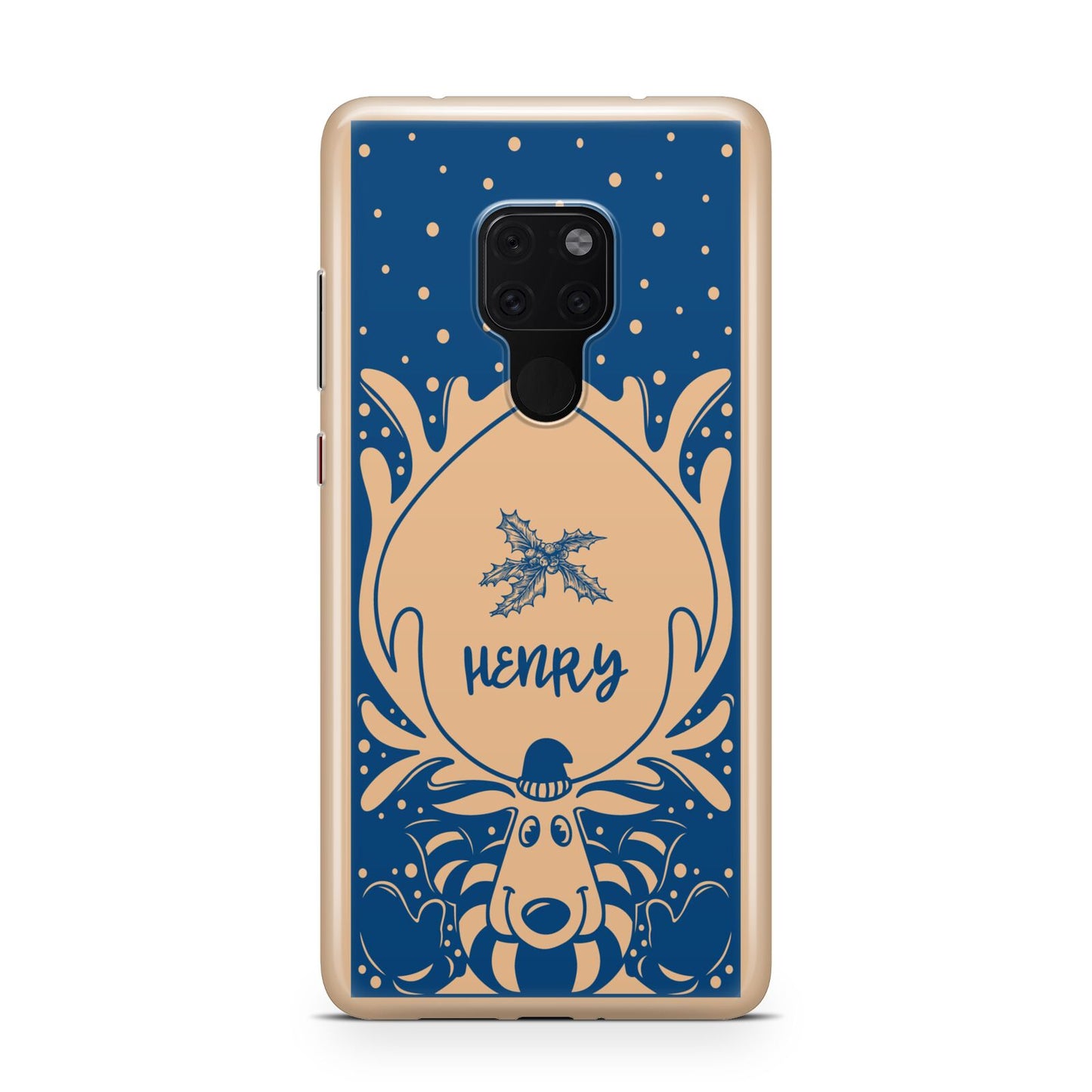 Blue Reindeer Personalised Huawei Mate 20 Phone Case