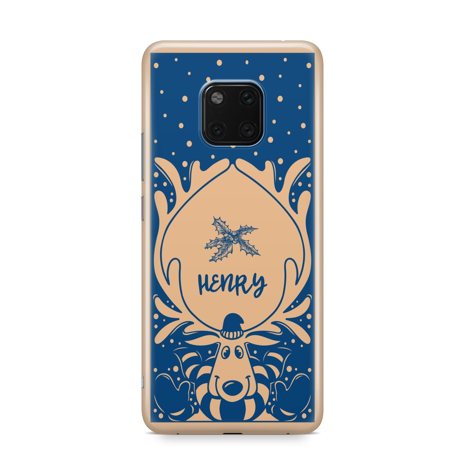 Blue Reindeer Personalised Huawei Mate 20 Pro Phone Case