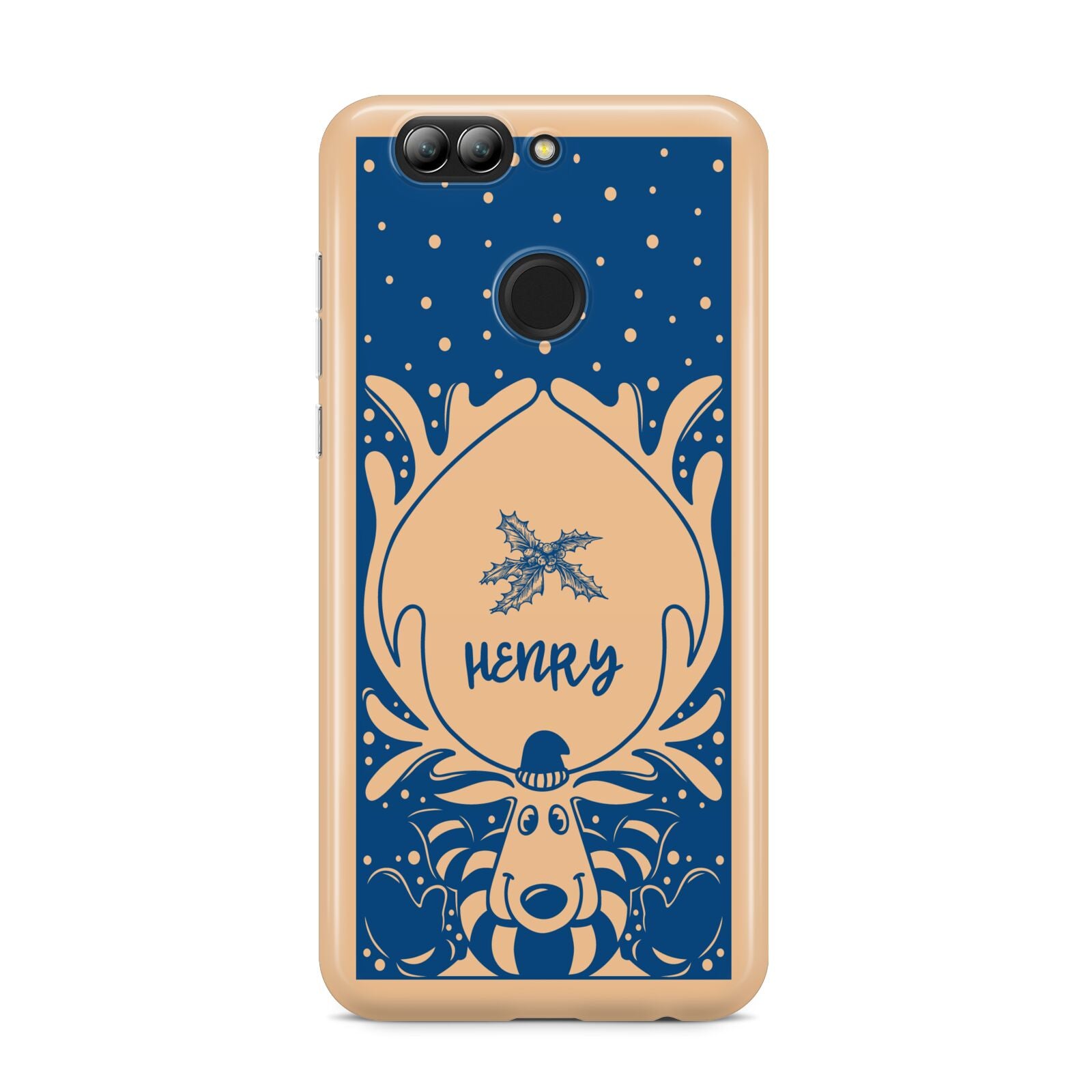 Blue Reindeer Personalised Huawei Nova 2s Phone Case