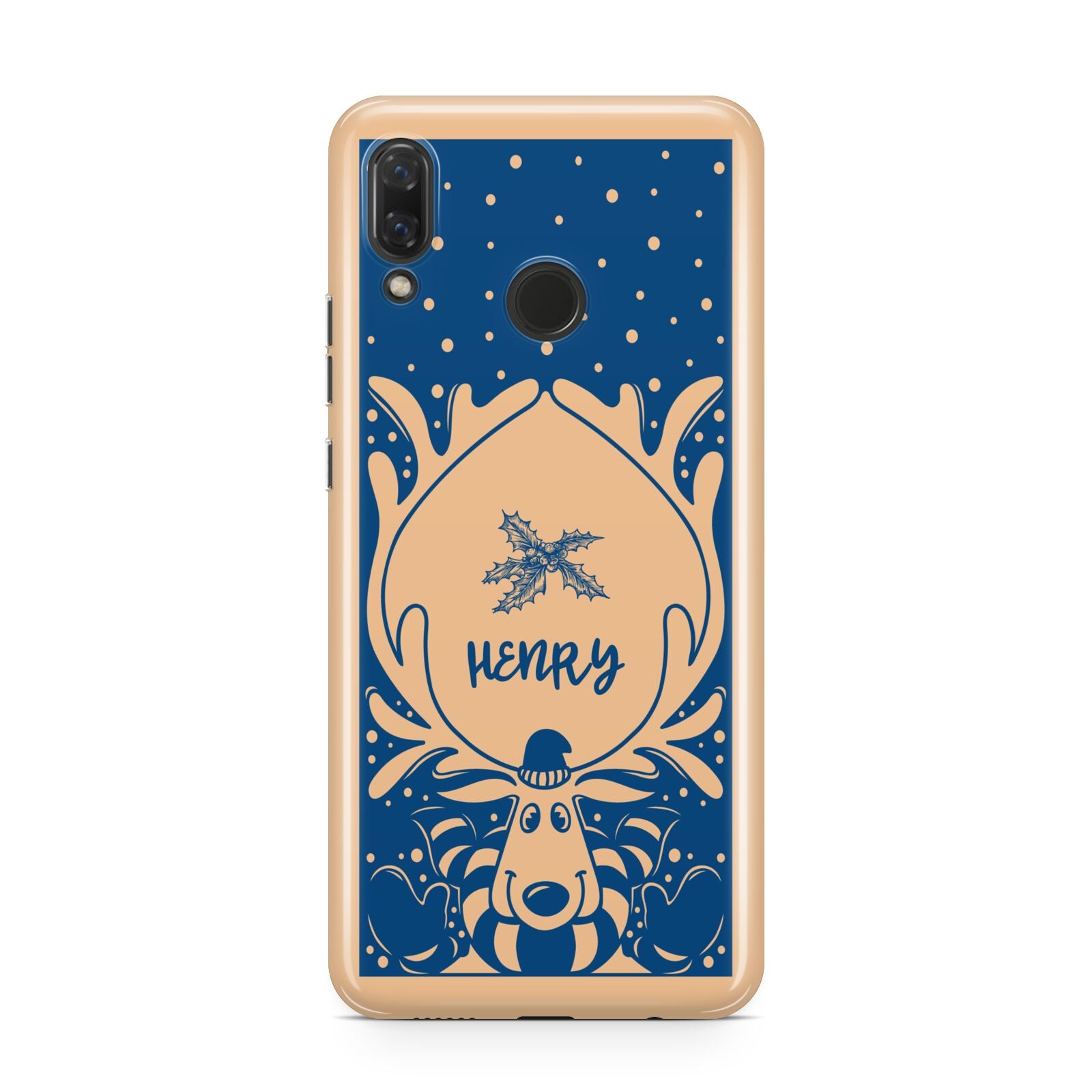 Blue Reindeer Personalised Huawei Nova 3 Phone Case