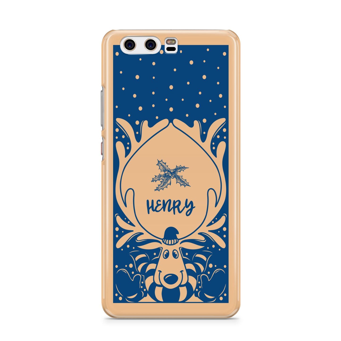 Blue Reindeer Personalised Huawei P10 Phone Case