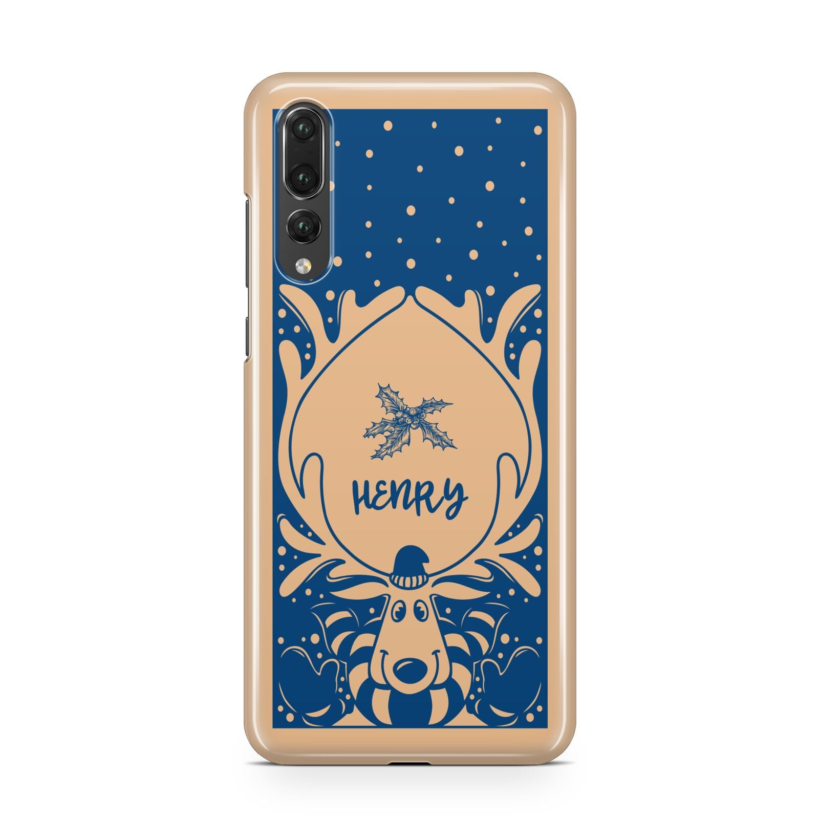 Blue Reindeer Personalised Huawei P20 Pro Phone Case