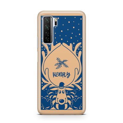 Blue Reindeer Personalised Huawei P40 Lite 5G Phone Case