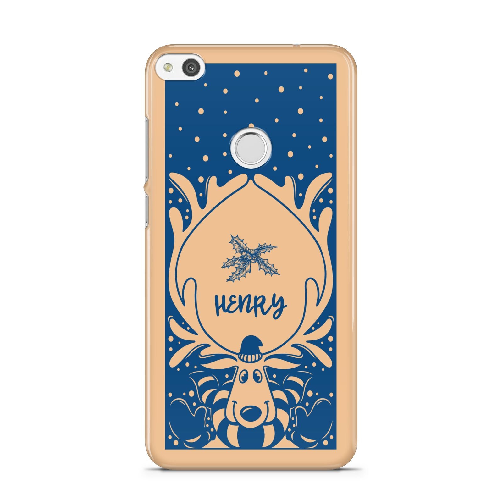 Blue Reindeer Personalised Huawei P8 Lite Case