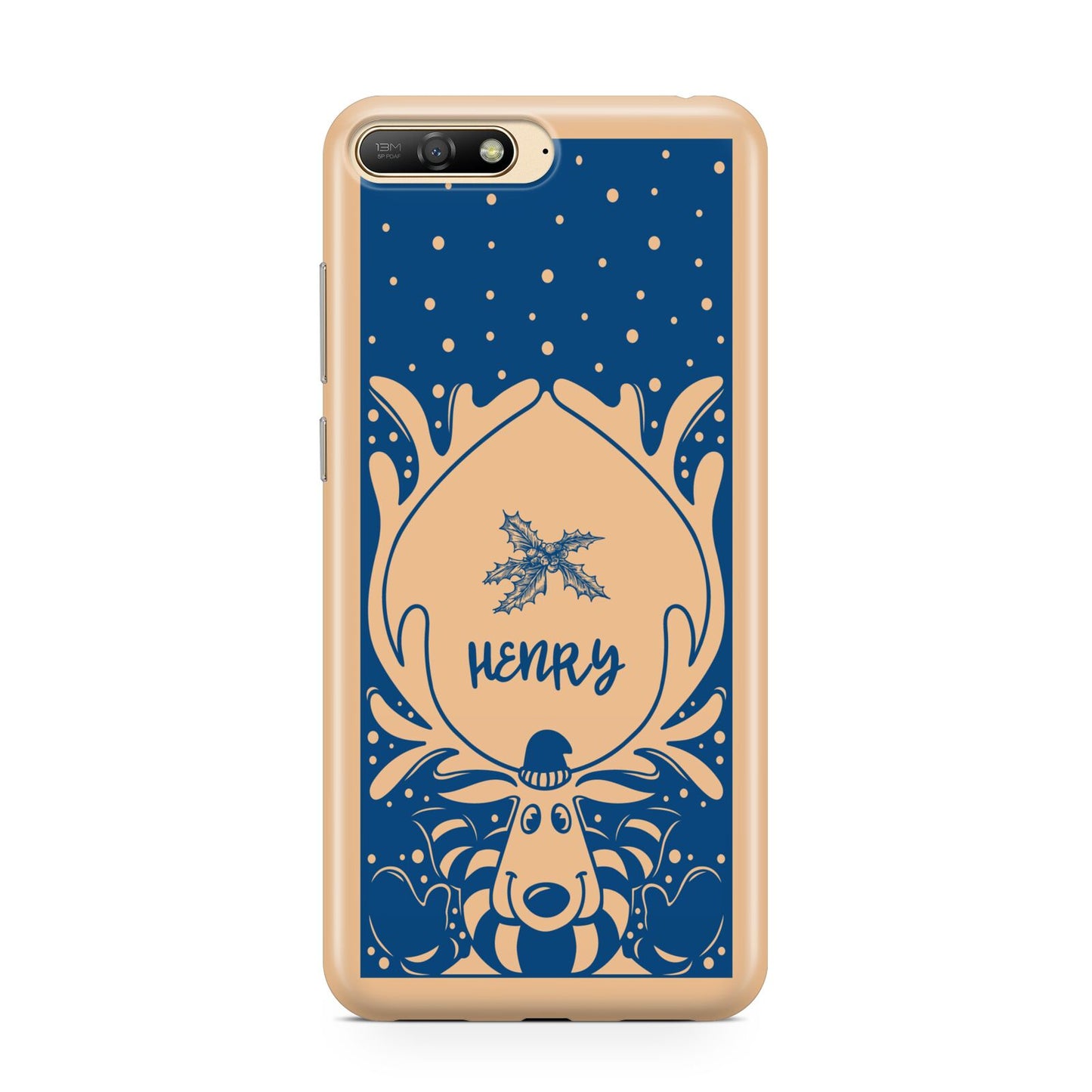 Blue Reindeer Personalised Huawei Y6 2018