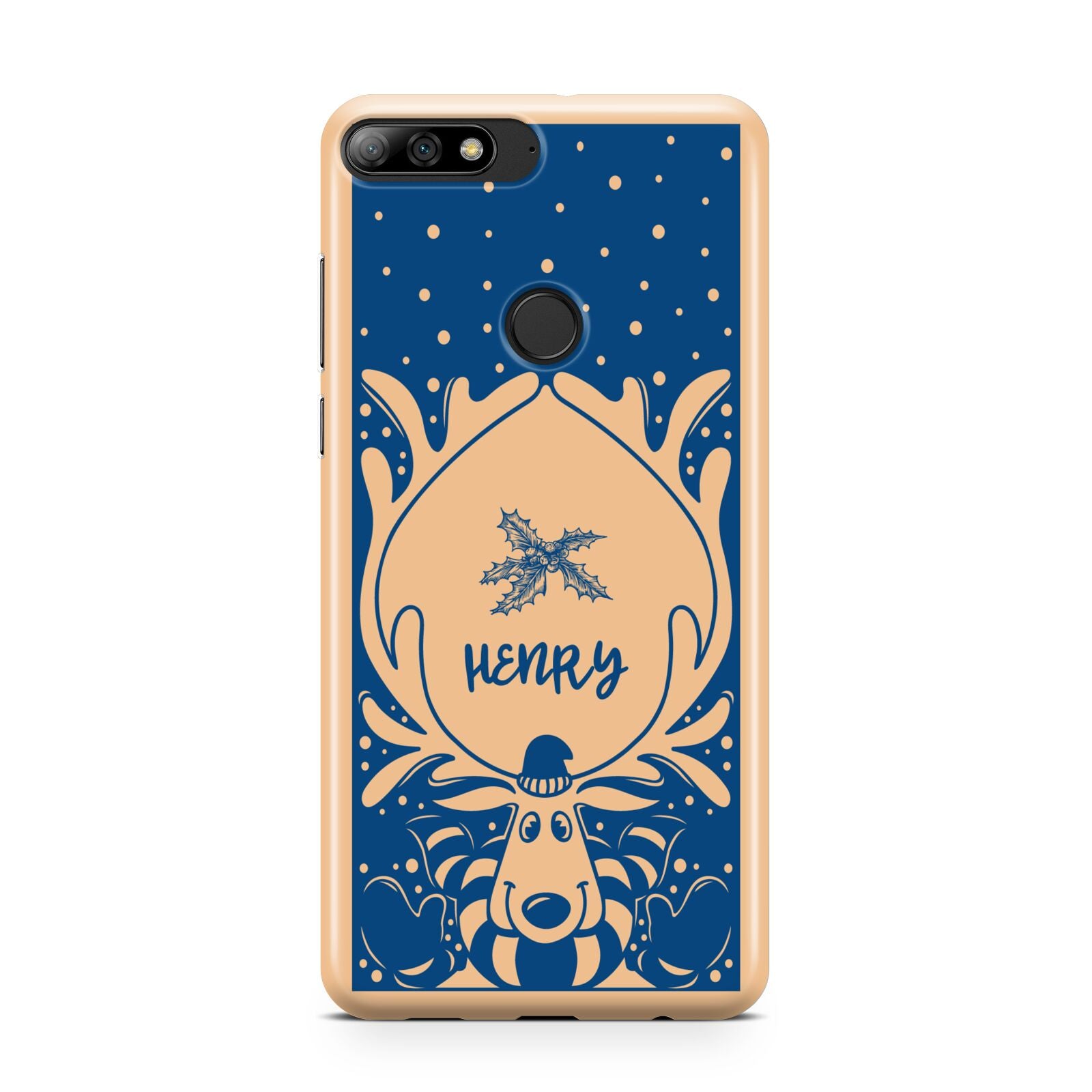 Blue Reindeer Personalised Huawei Y7 2018