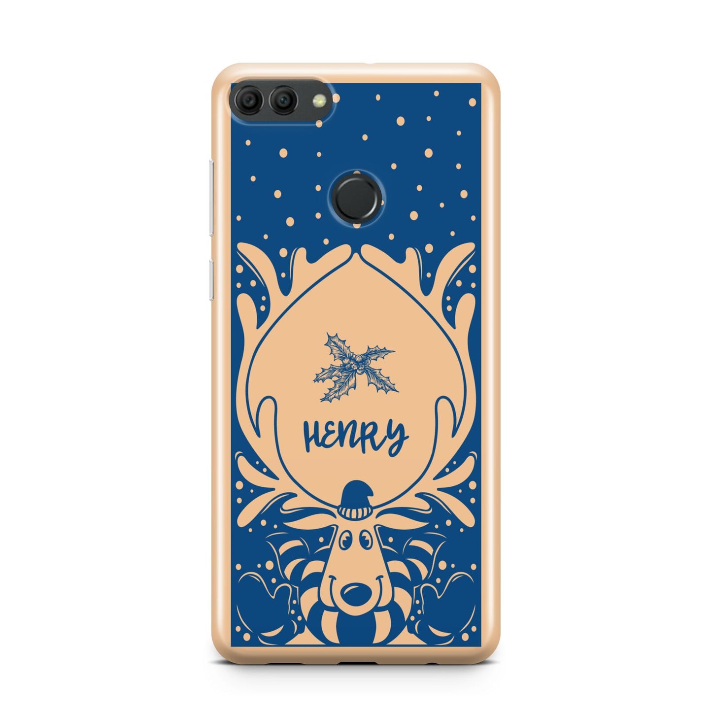 Blue Reindeer Personalised Huawei Y9 2018