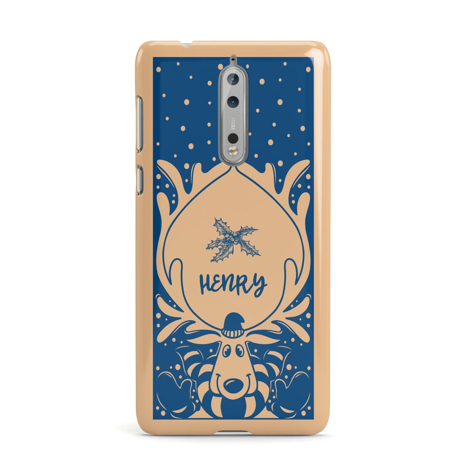 Blue Reindeer Personalised Nokia Case