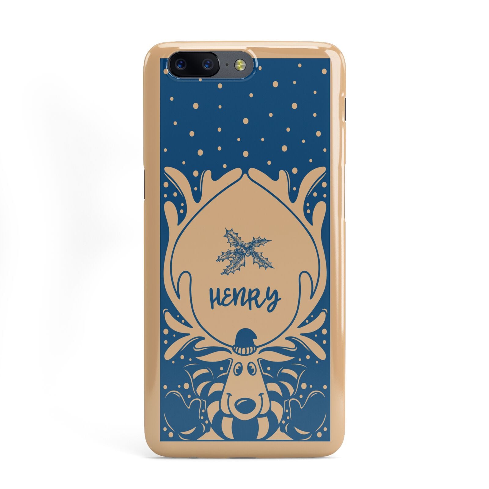 Blue Reindeer Personalised OnePlus Case