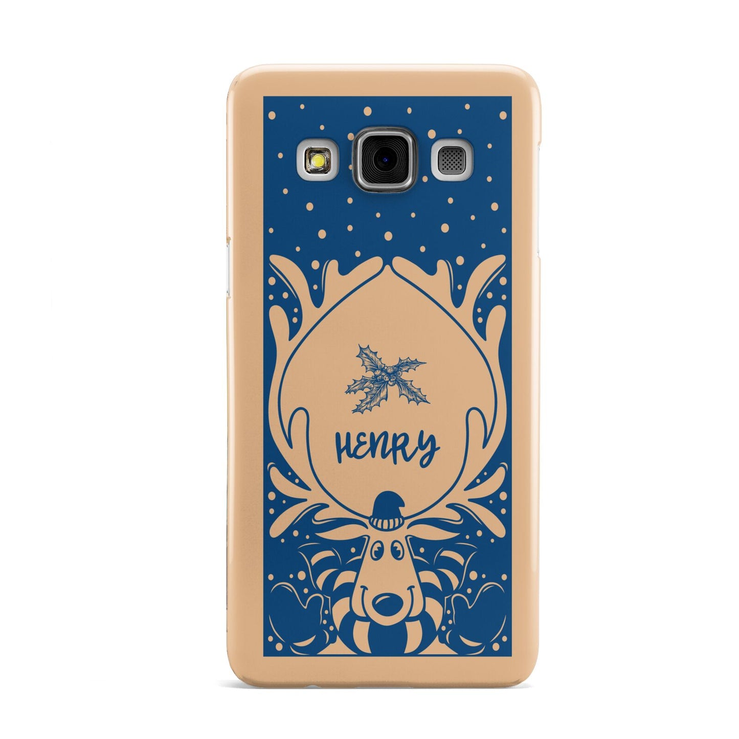 Blue Reindeer Personalised Samsung Galaxy A3 Case