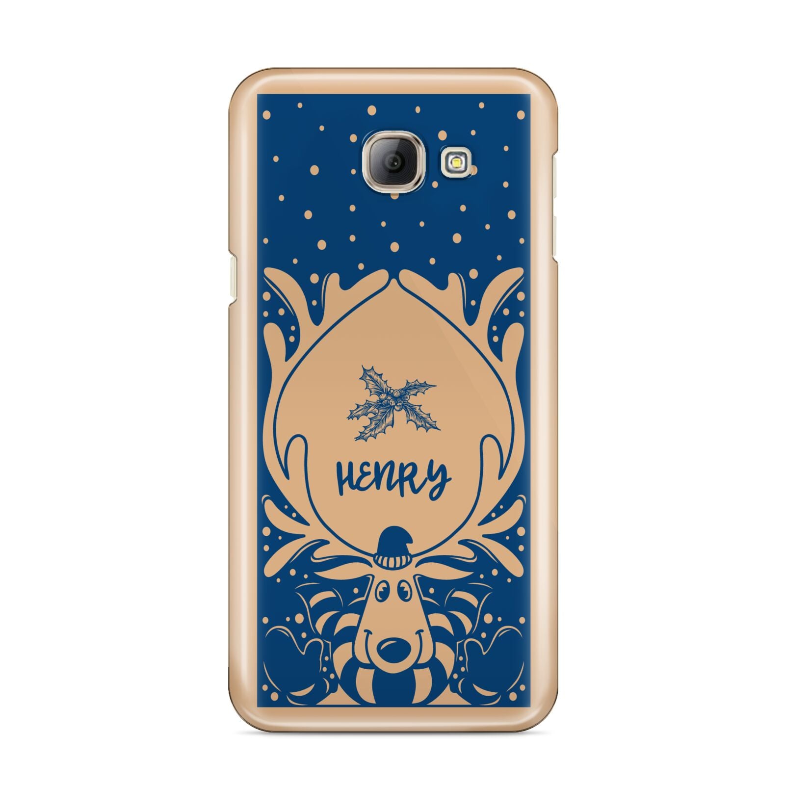 Blue Reindeer Personalised Samsung Galaxy A8 2016 Case