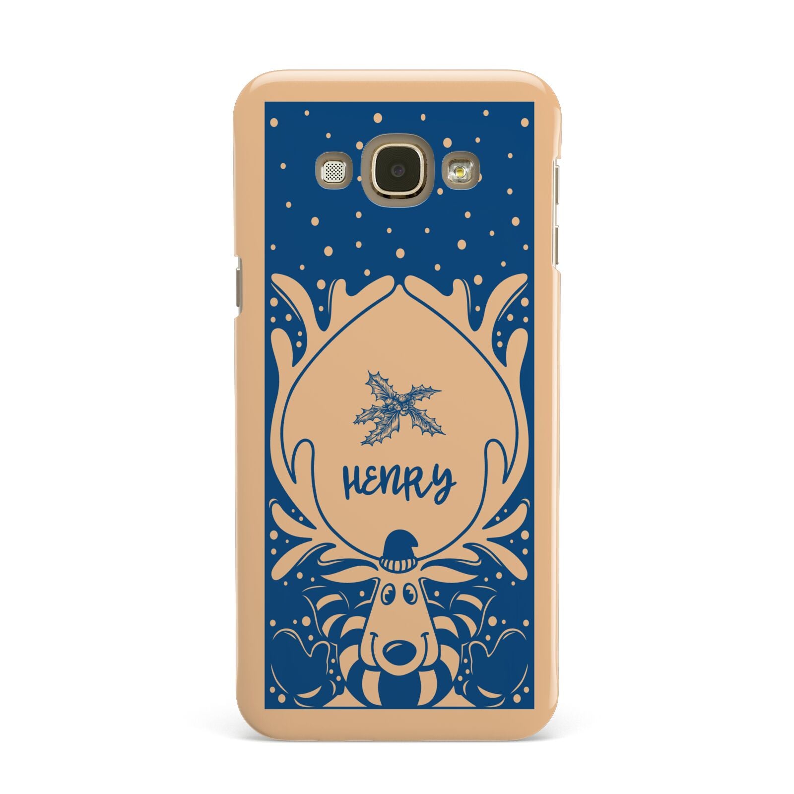 Blue Reindeer Personalised Samsung Galaxy A8 Case