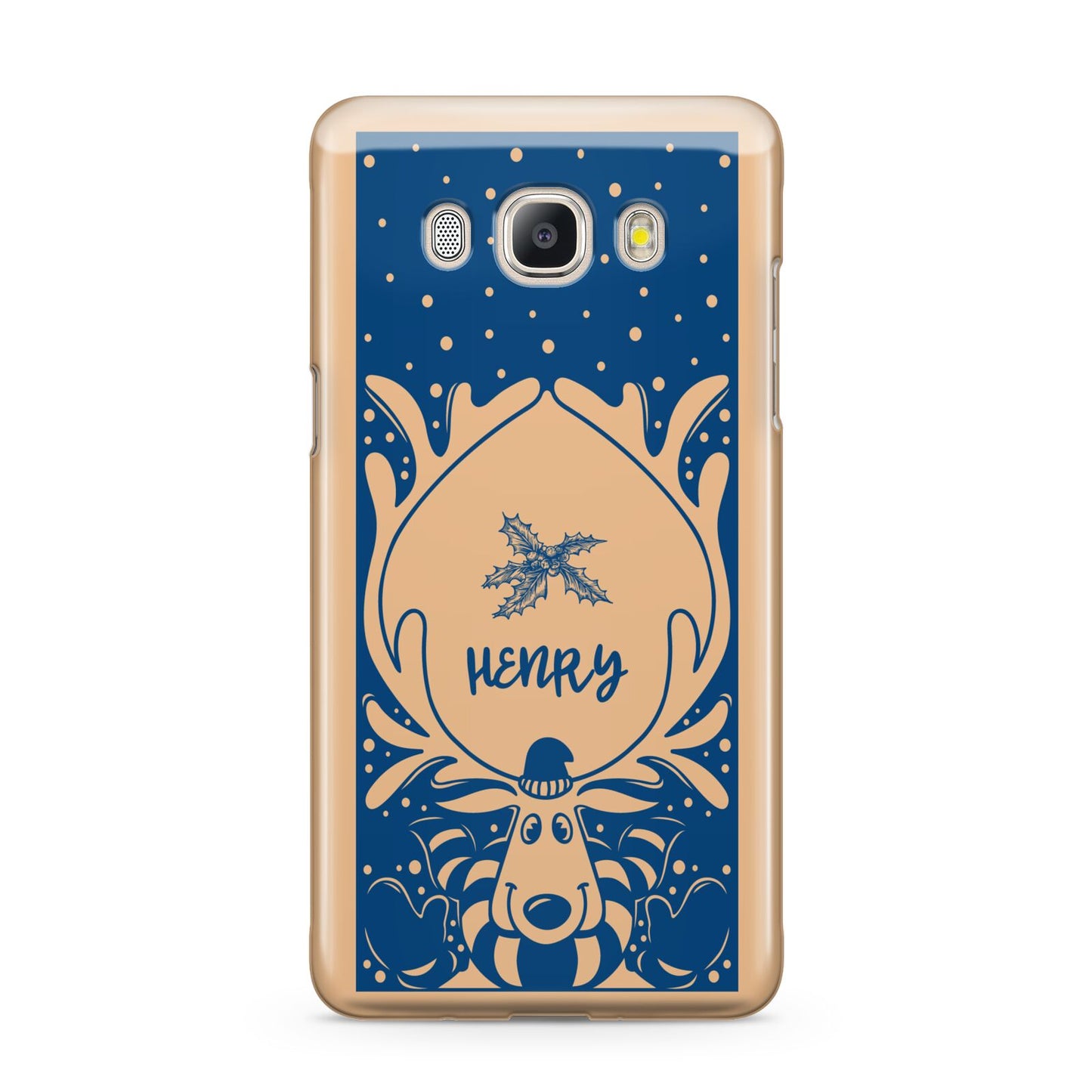 Blue Reindeer Personalised Samsung Galaxy J5 2016 Case