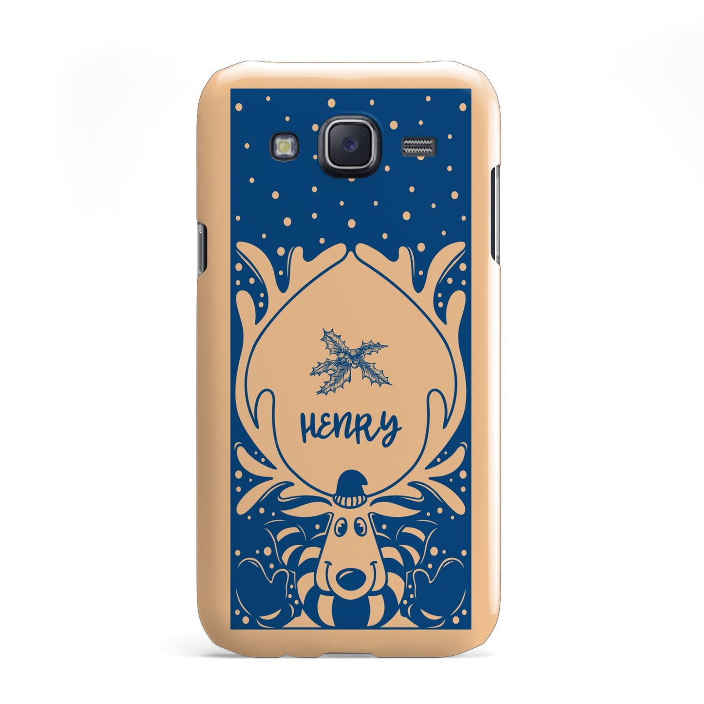 Blue Reindeer Personalised Samsung Galaxy J5 Case