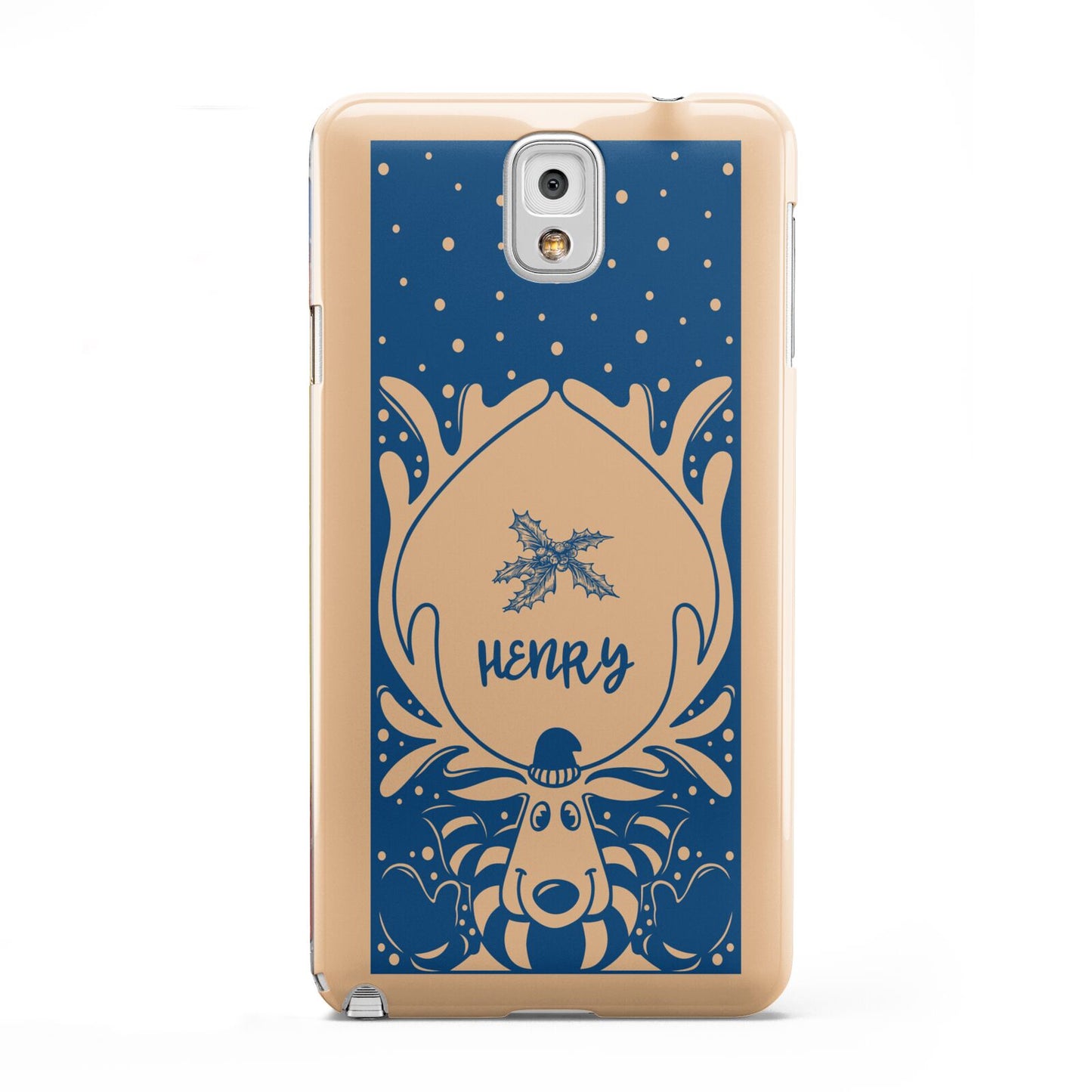 Blue Reindeer Personalised Samsung Galaxy Note 3 Case