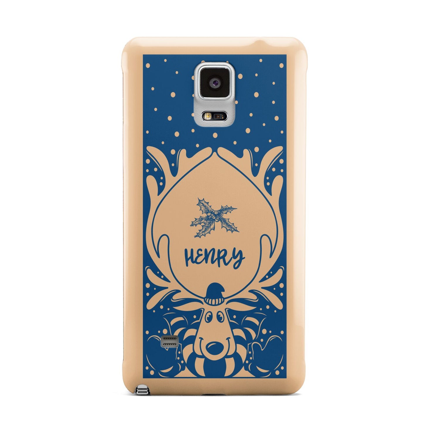 Blue Reindeer Personalised Samsung Galaxy Note 4 Case