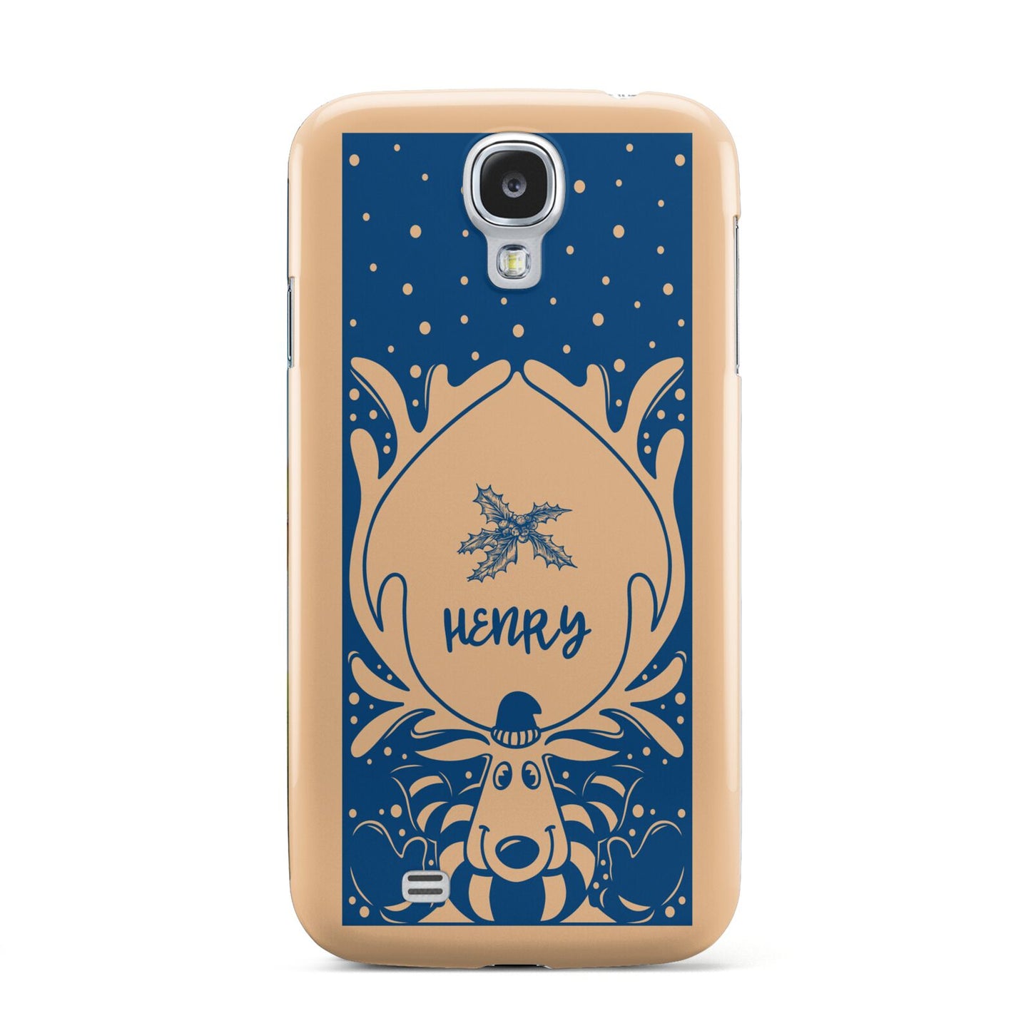 Blue Reindeer Personalised Samsung Galaxy S4 Case