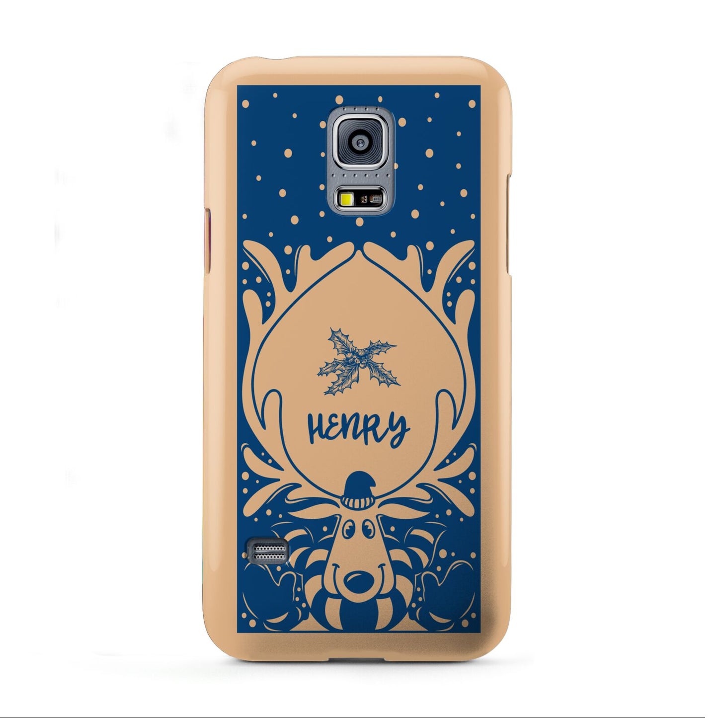 Blue Reindeer Personalised Samsung Galaxy S5 Mini Case