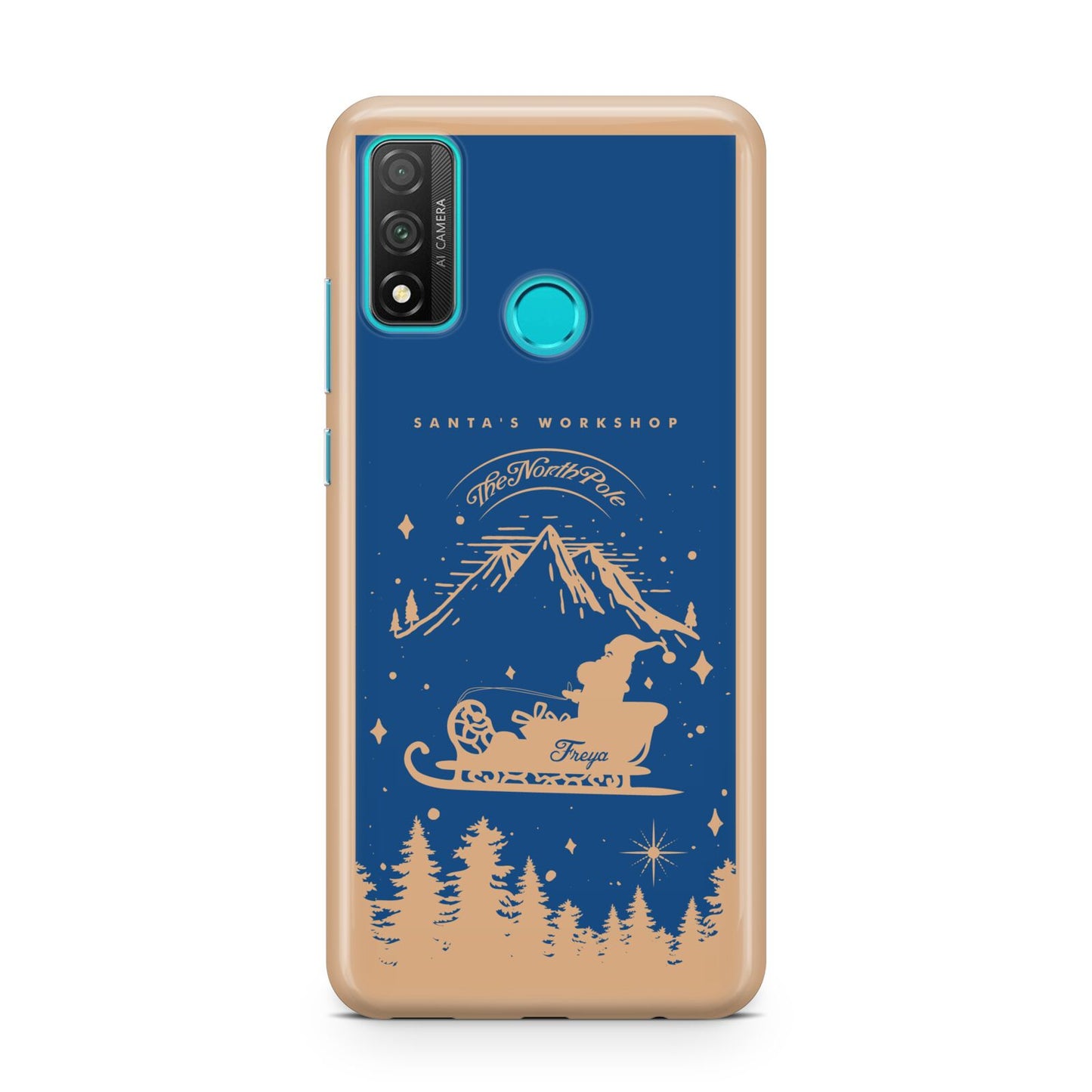 Blue Santas Sleigh Personalised Huawei P Smart 2020