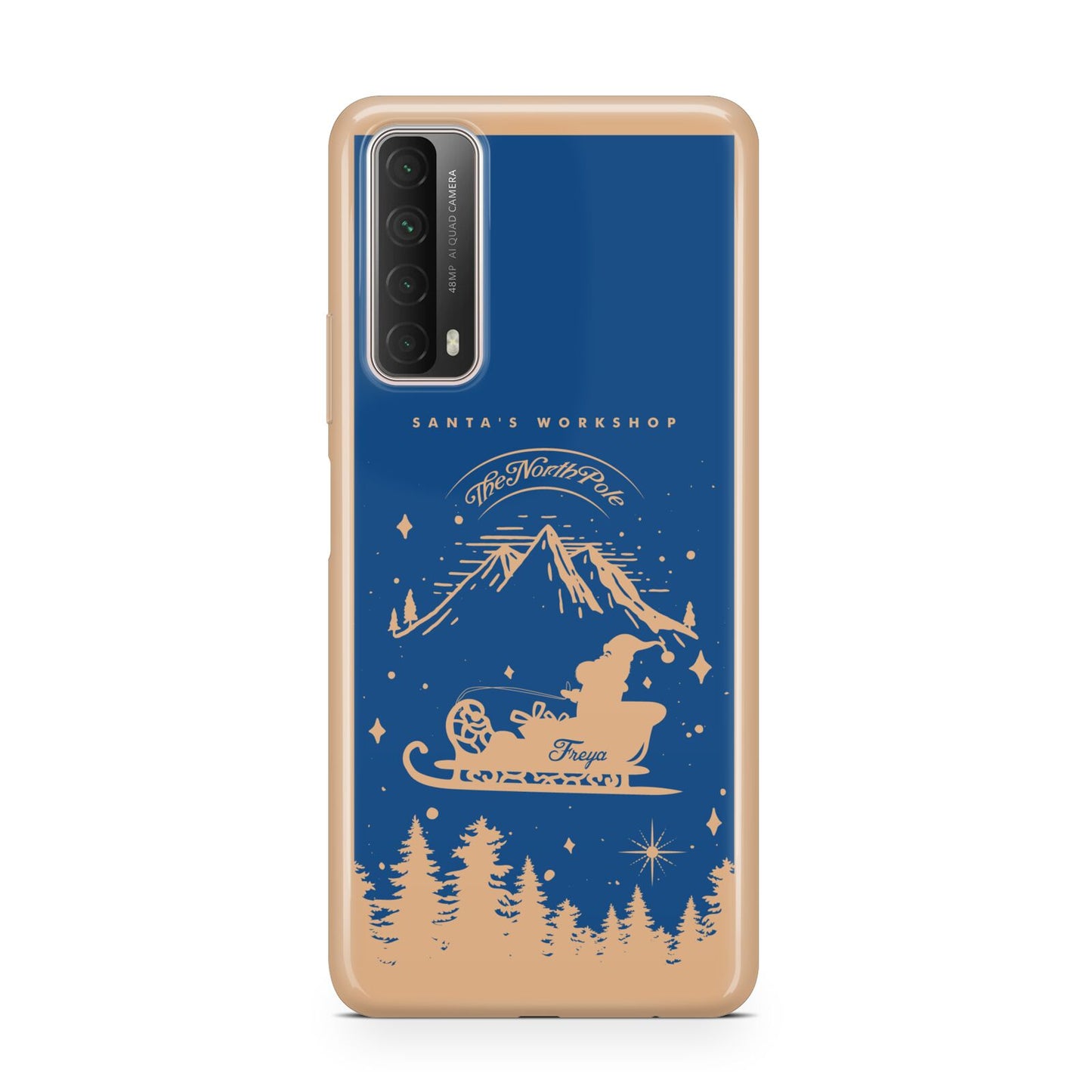 Blue Santas Sleigh Personalised Huawei P Smart 2021