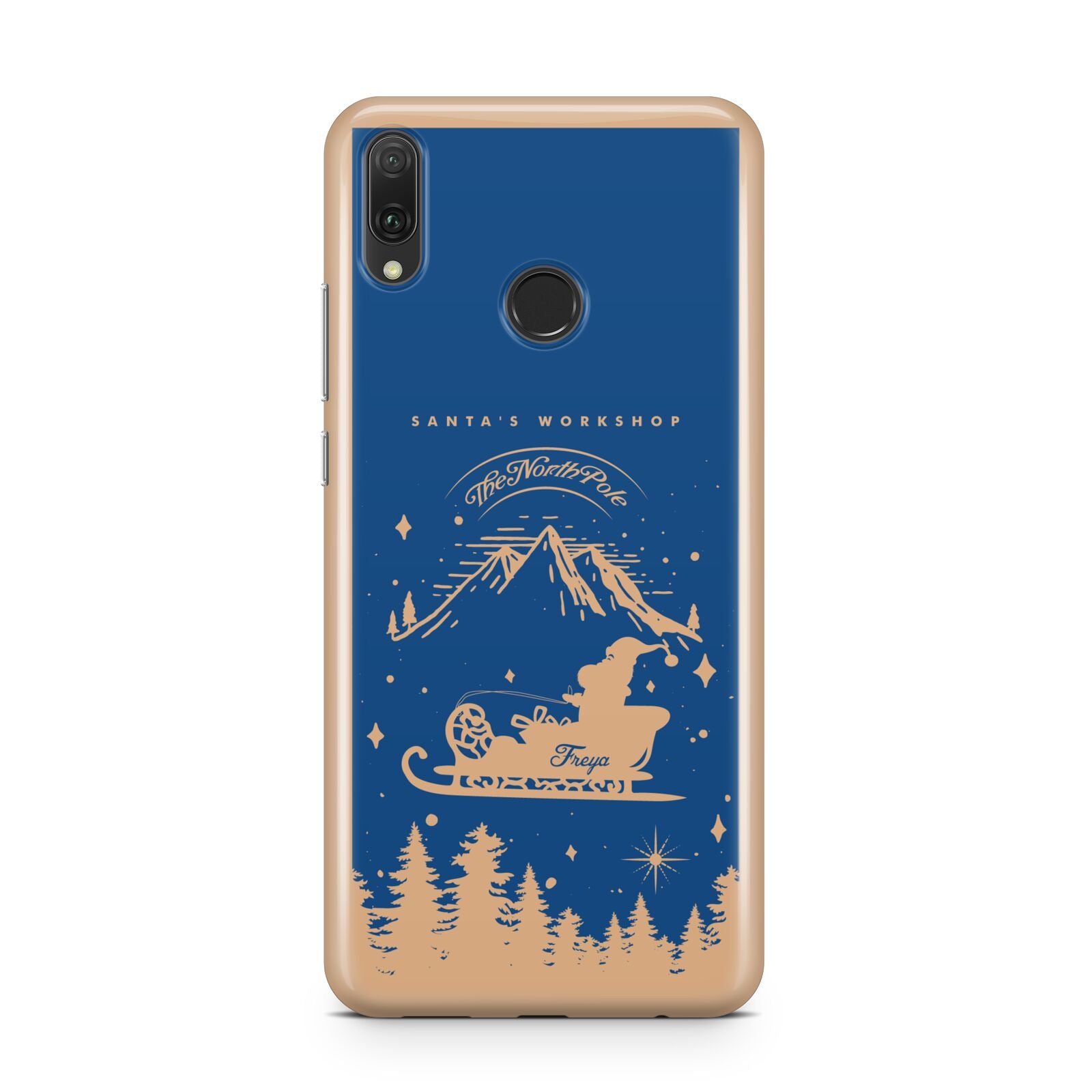 Blue Santas Sleigh Personalised Huawei Y9 2019