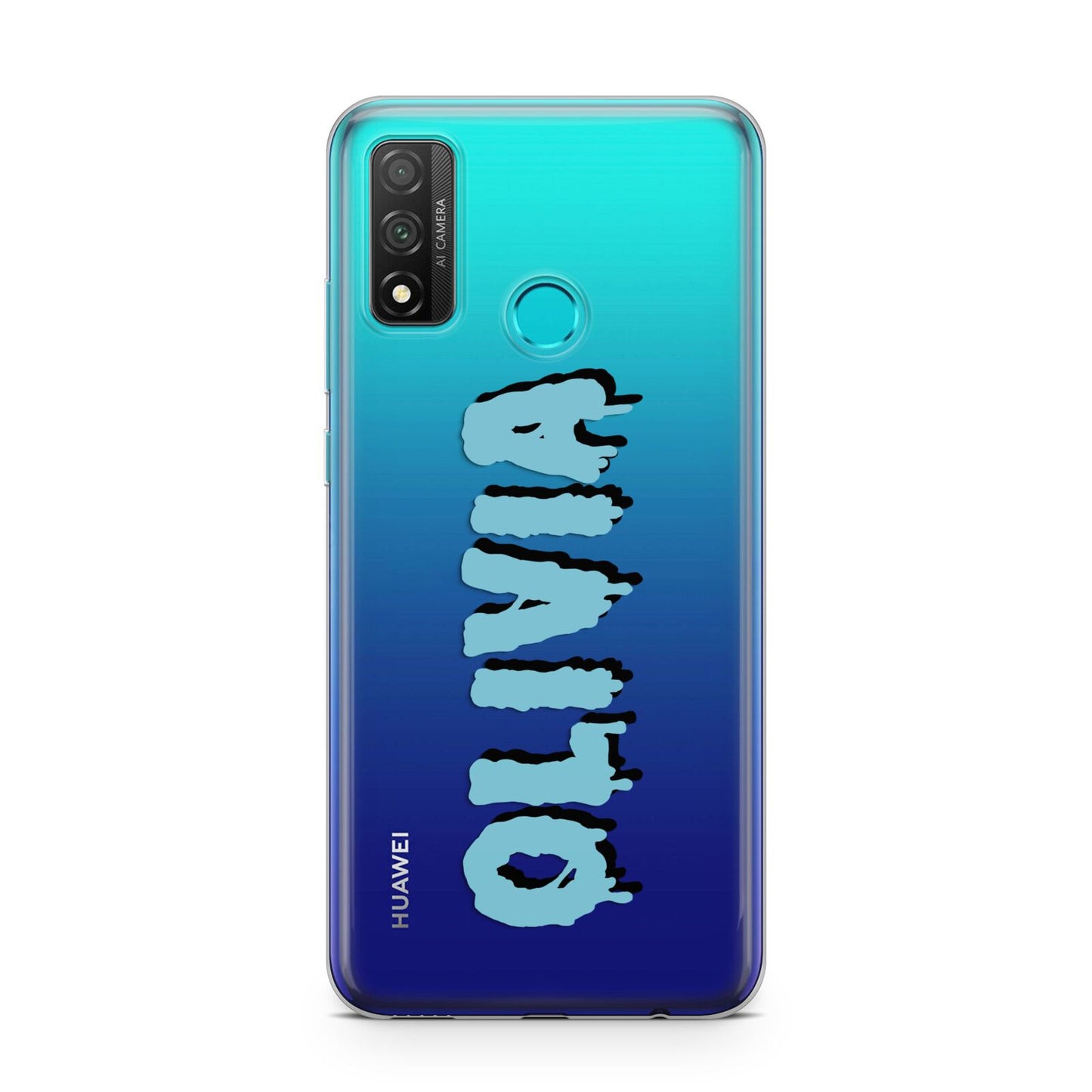 Blue Slime Text Huawei P Smart 2020