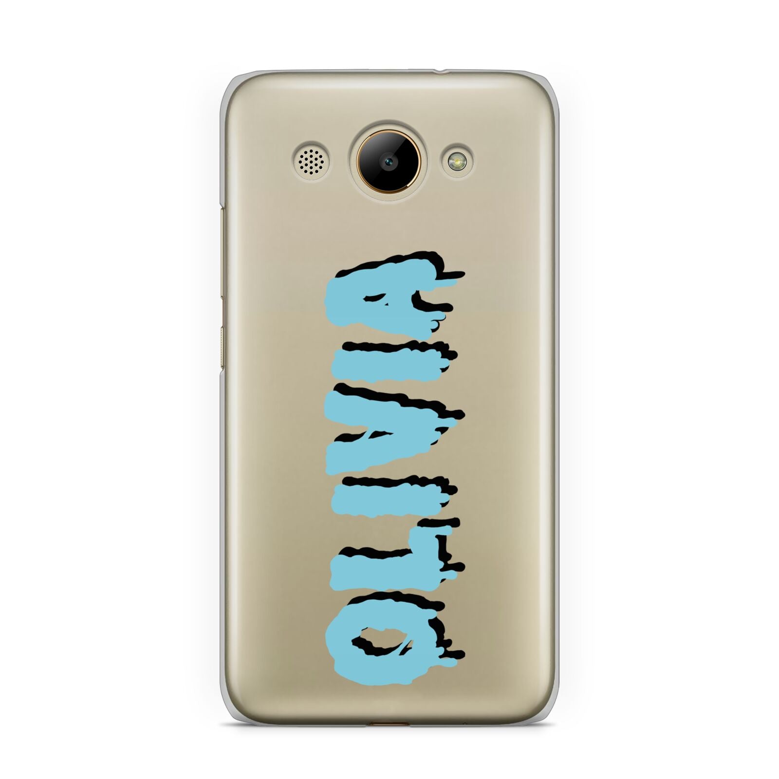 Blue Slime Text Huawei Y3 2017