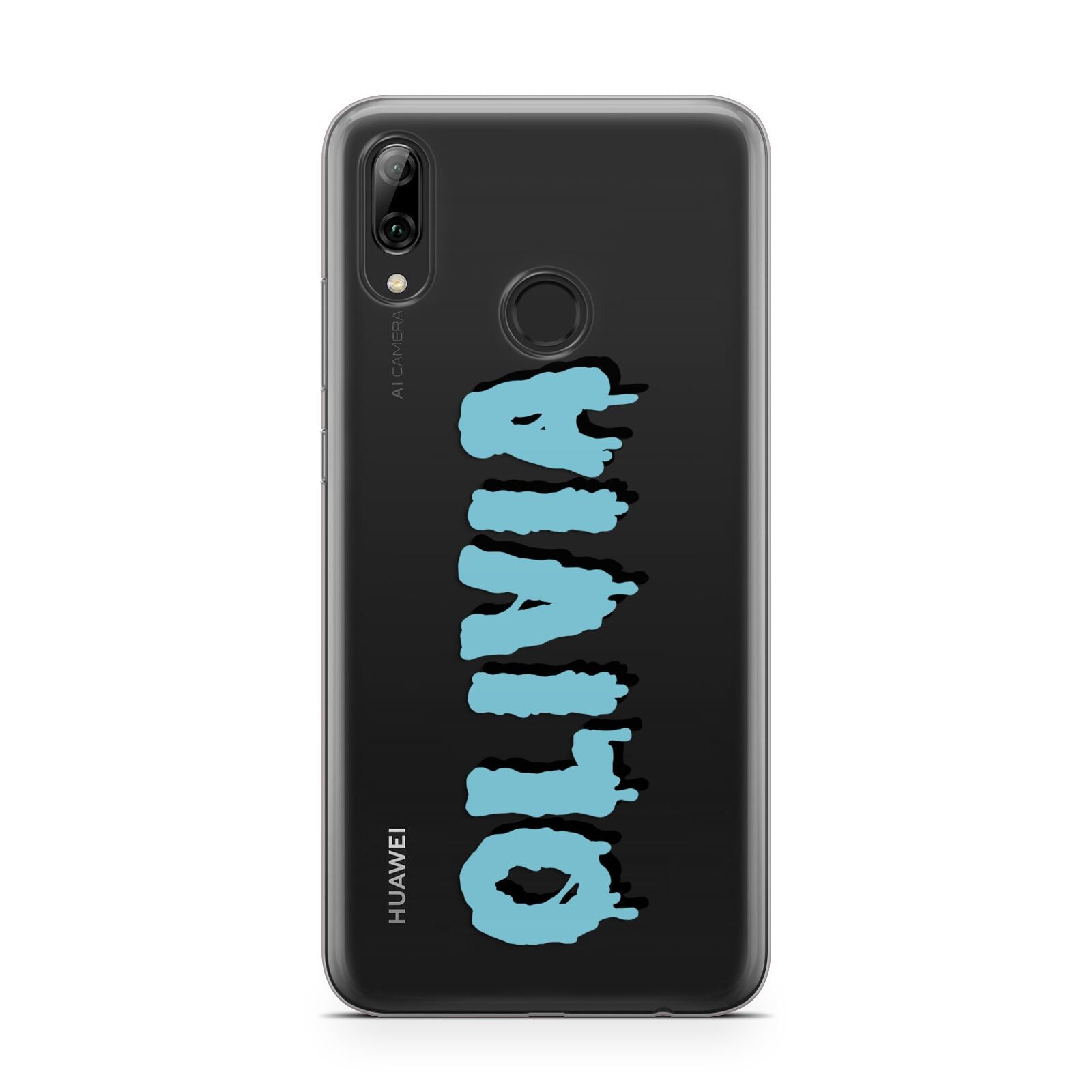 Blue Slime Text Huawei Y7 2019