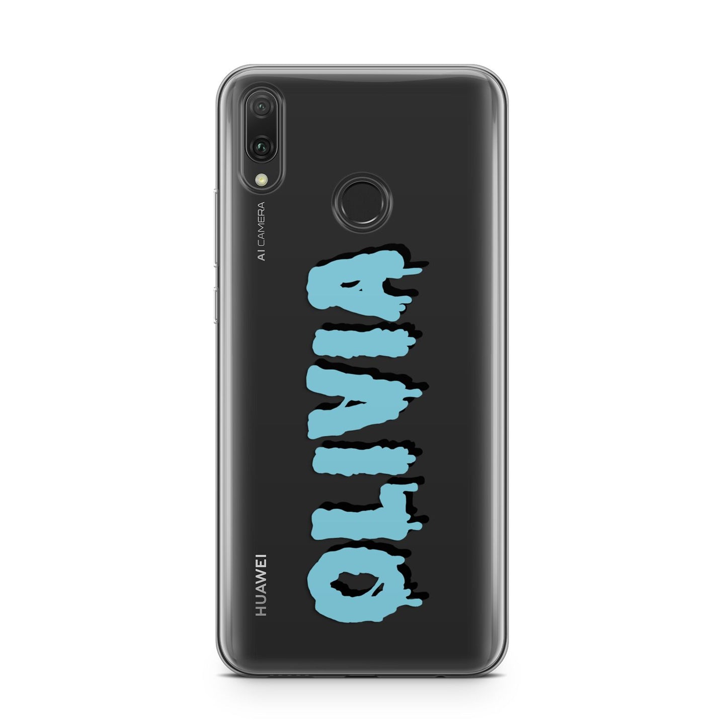 Blue Slime Text Huawei Y9 2019