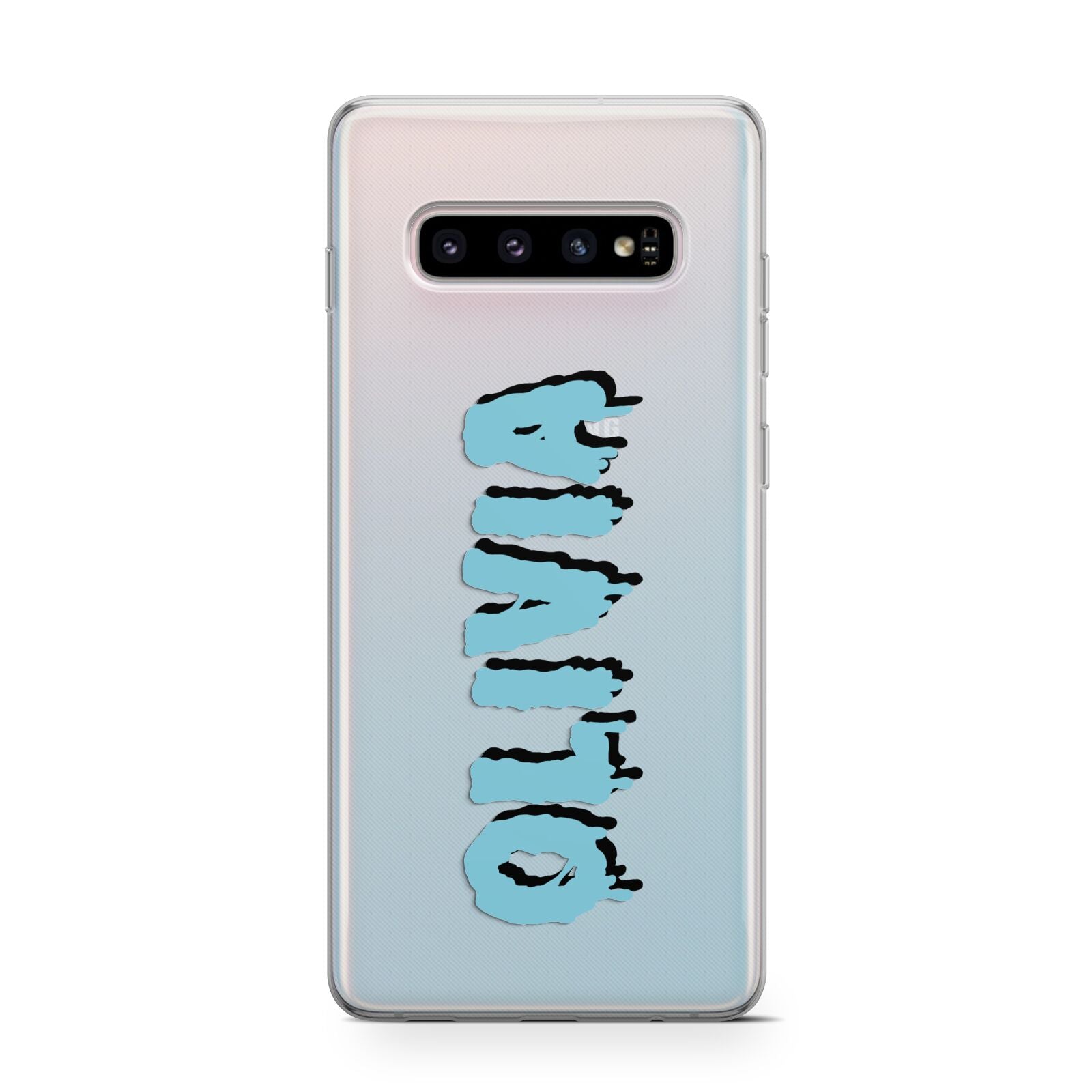 Blue Slime Text Protective Samsung Galaxy Case