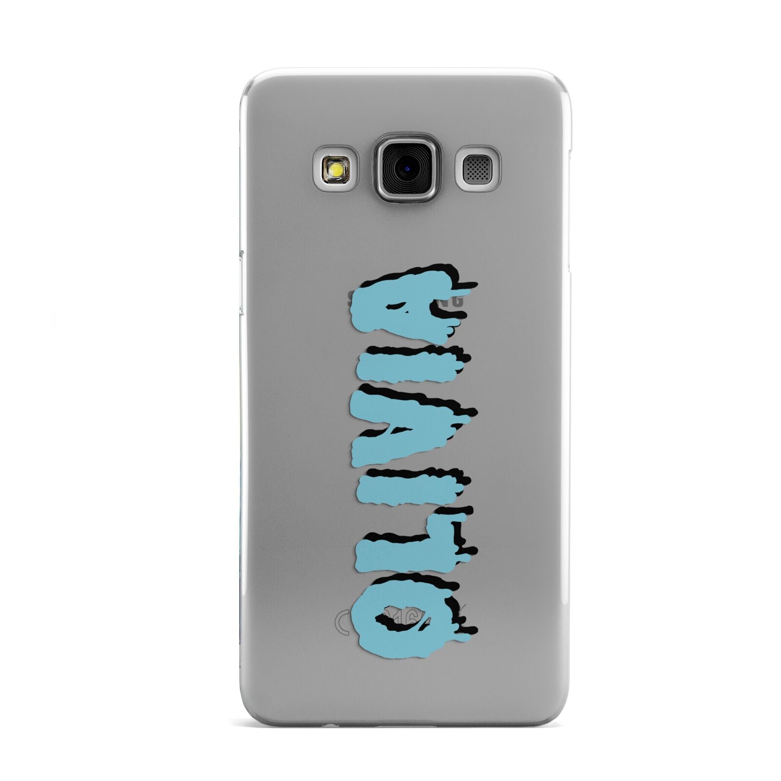 Blue Slime Text Samsung Galaxy A3 Case