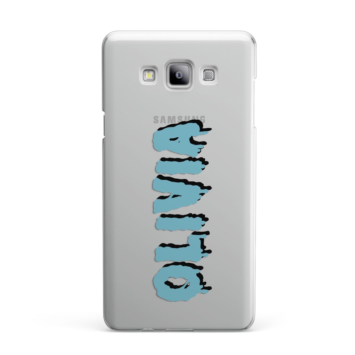 Blue Slime Text Samsung Galaxy A7 2015 Case