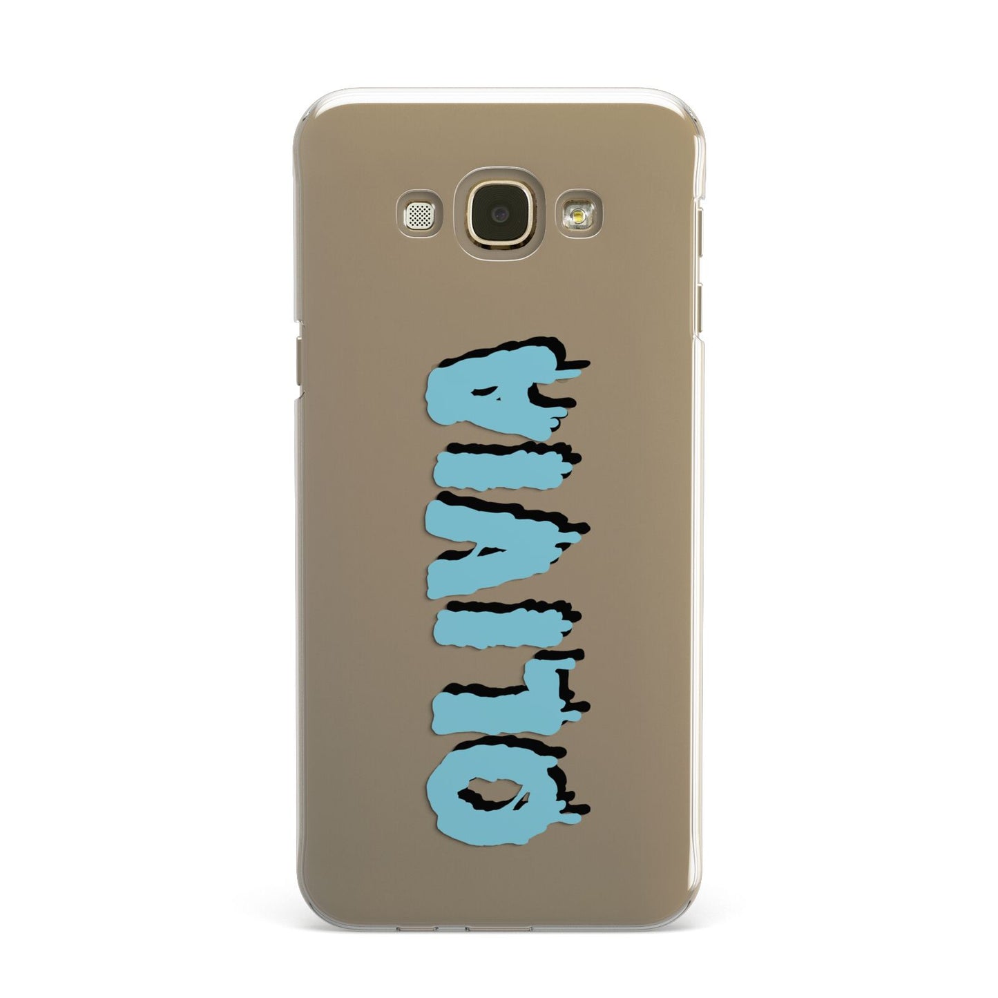 Blue Slime Text Samsung Galaxy A8 Case