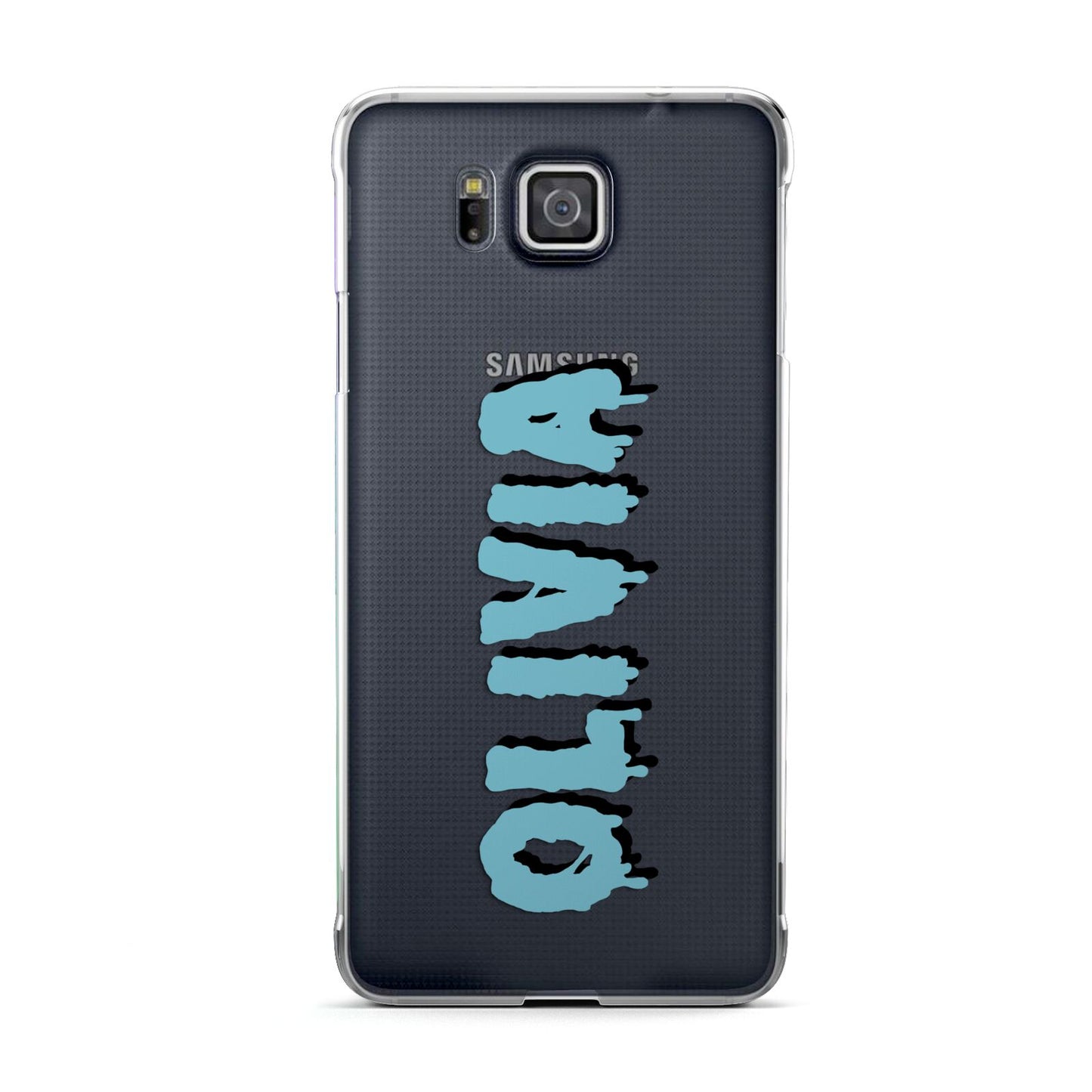 Blue Slime Text Samsung Galaxy Alpha Case