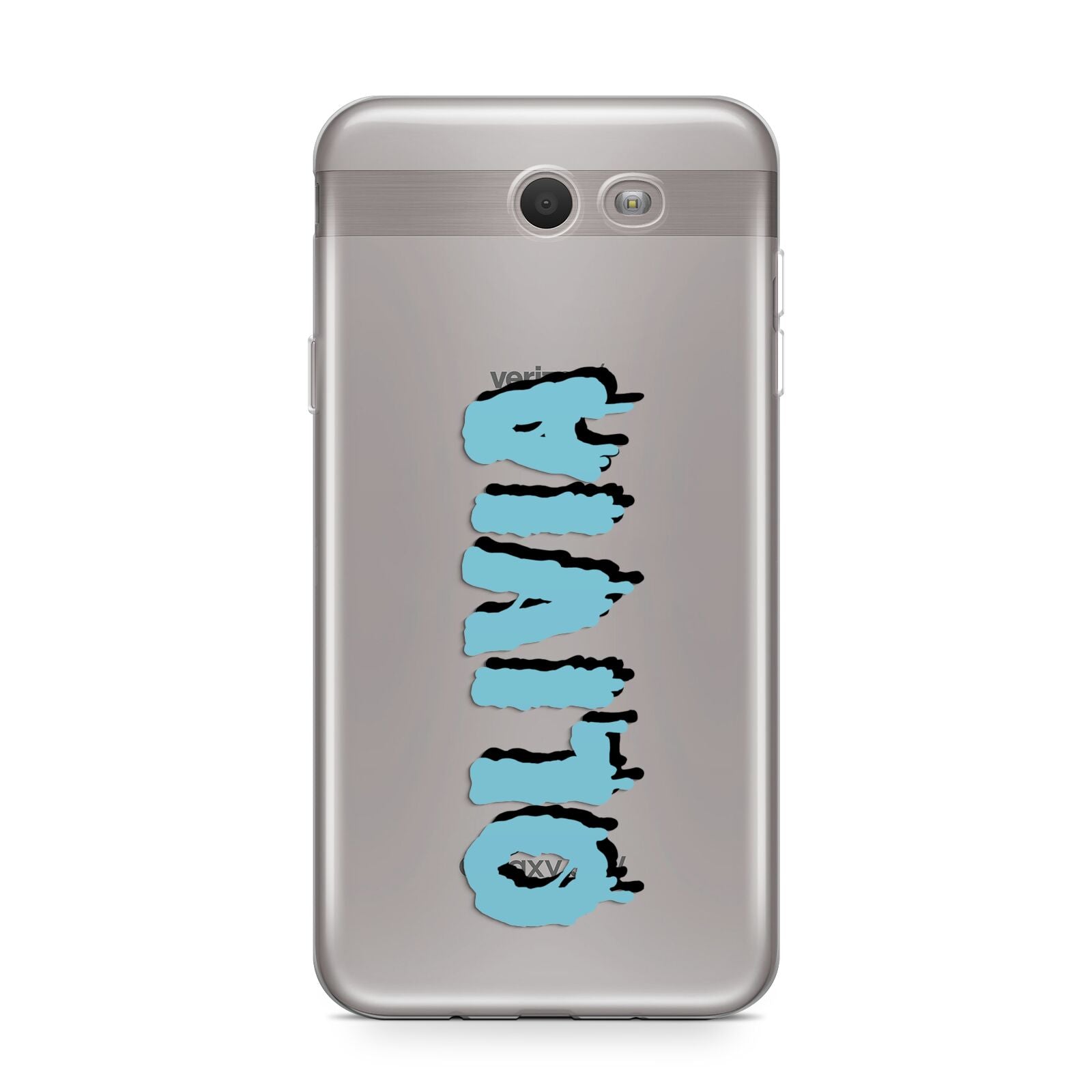 Blue Slime Text Samsung Galaxy J7 2017 Case