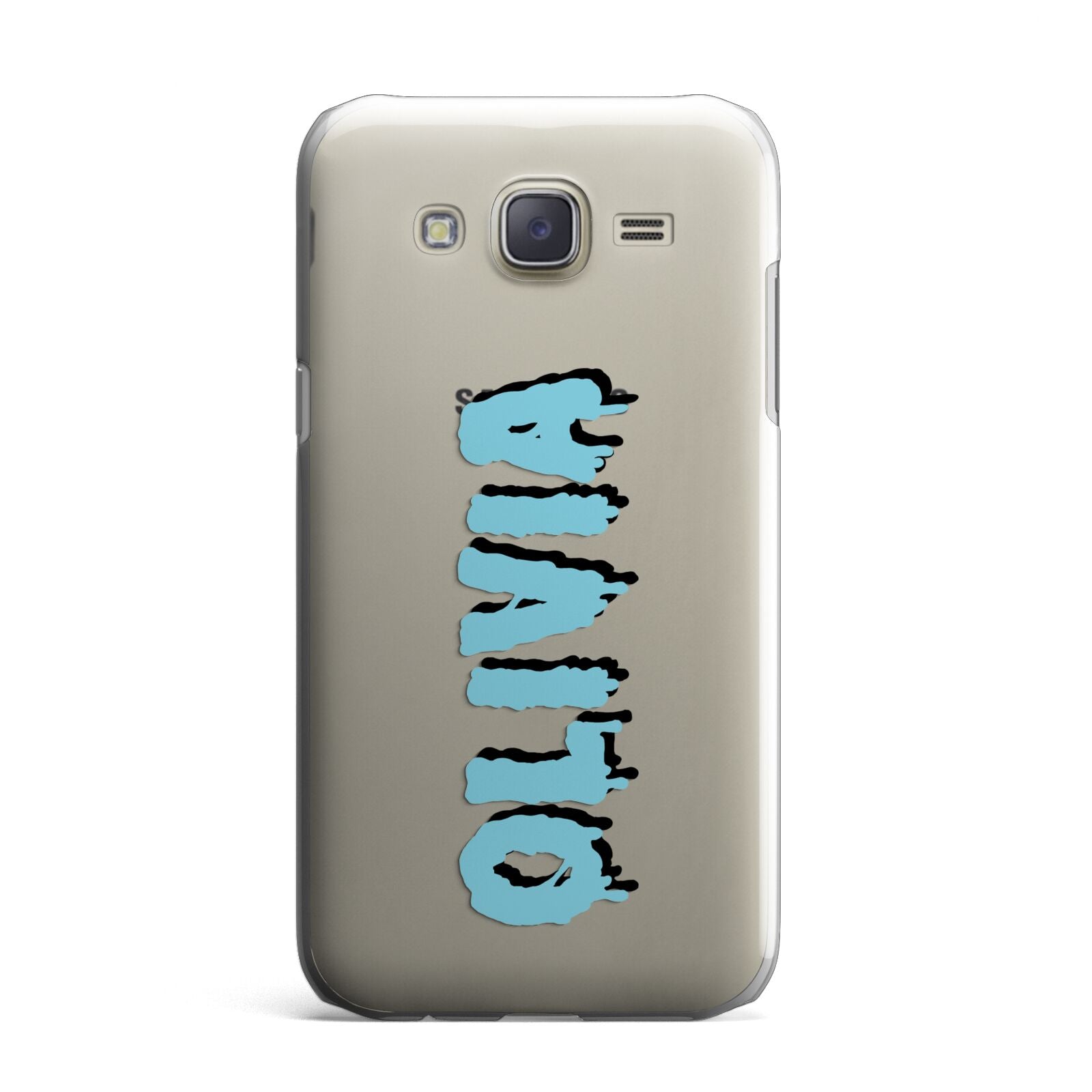 Blue Slime Text Samsung Galaxy J7 Case