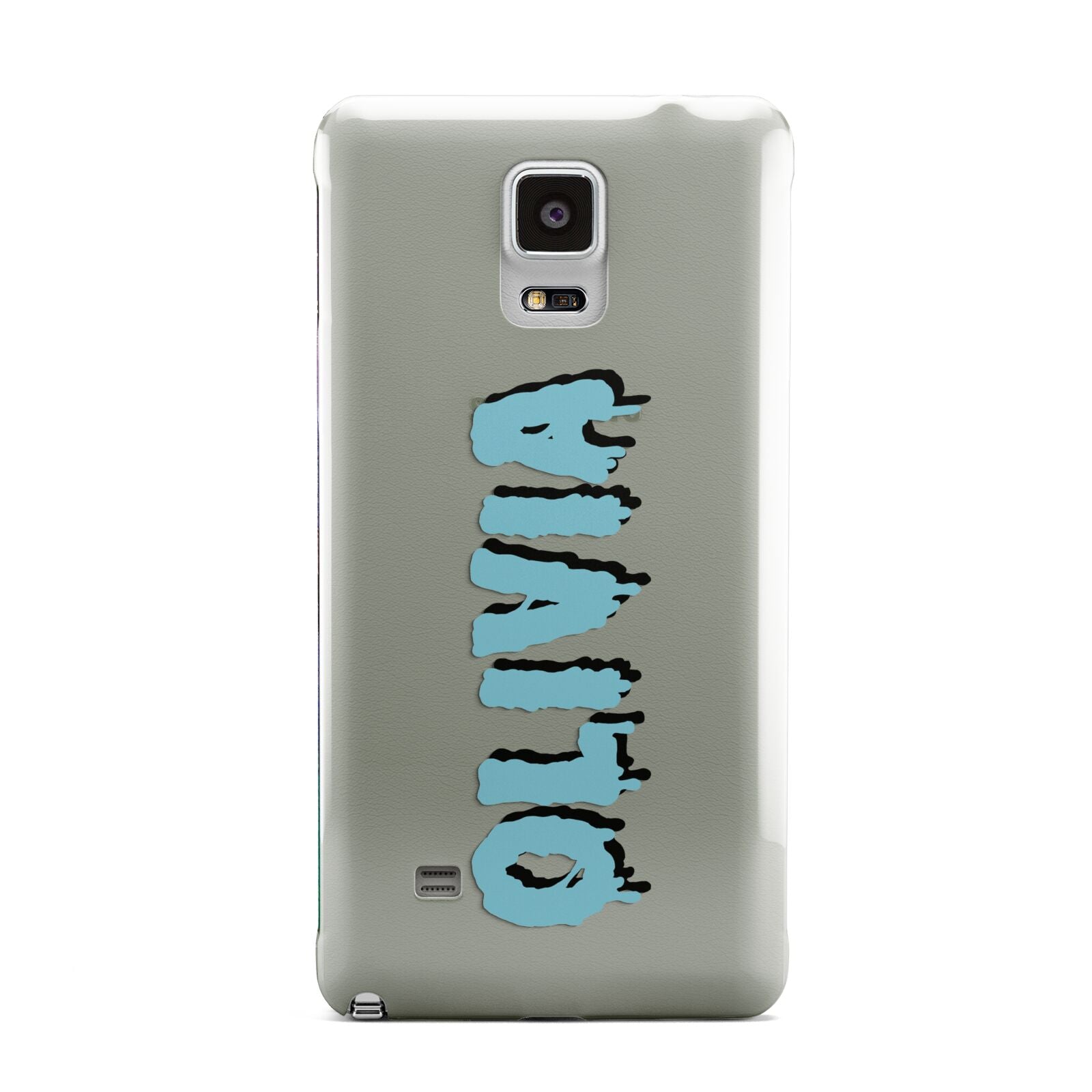 Blue Slime Text Samsung Galaxy Note 4 Case