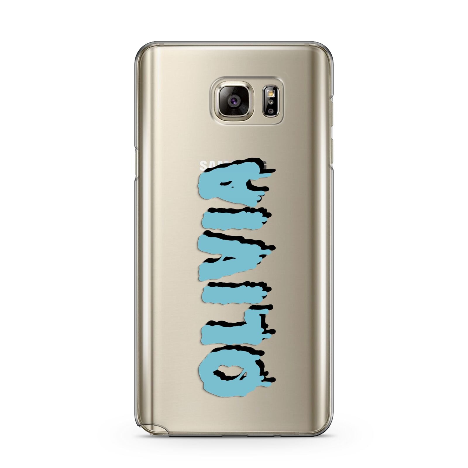 Blue Slime Text Samsung Galaxy Note 5 Case