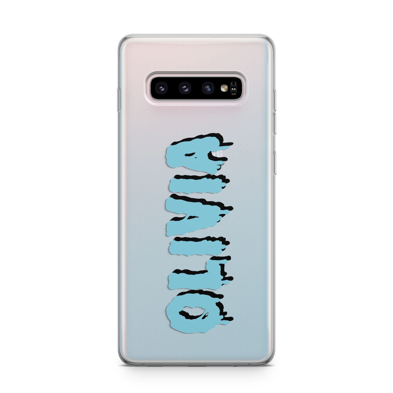 Blue Slime Text Samsung Galaxy S10 Plus Case