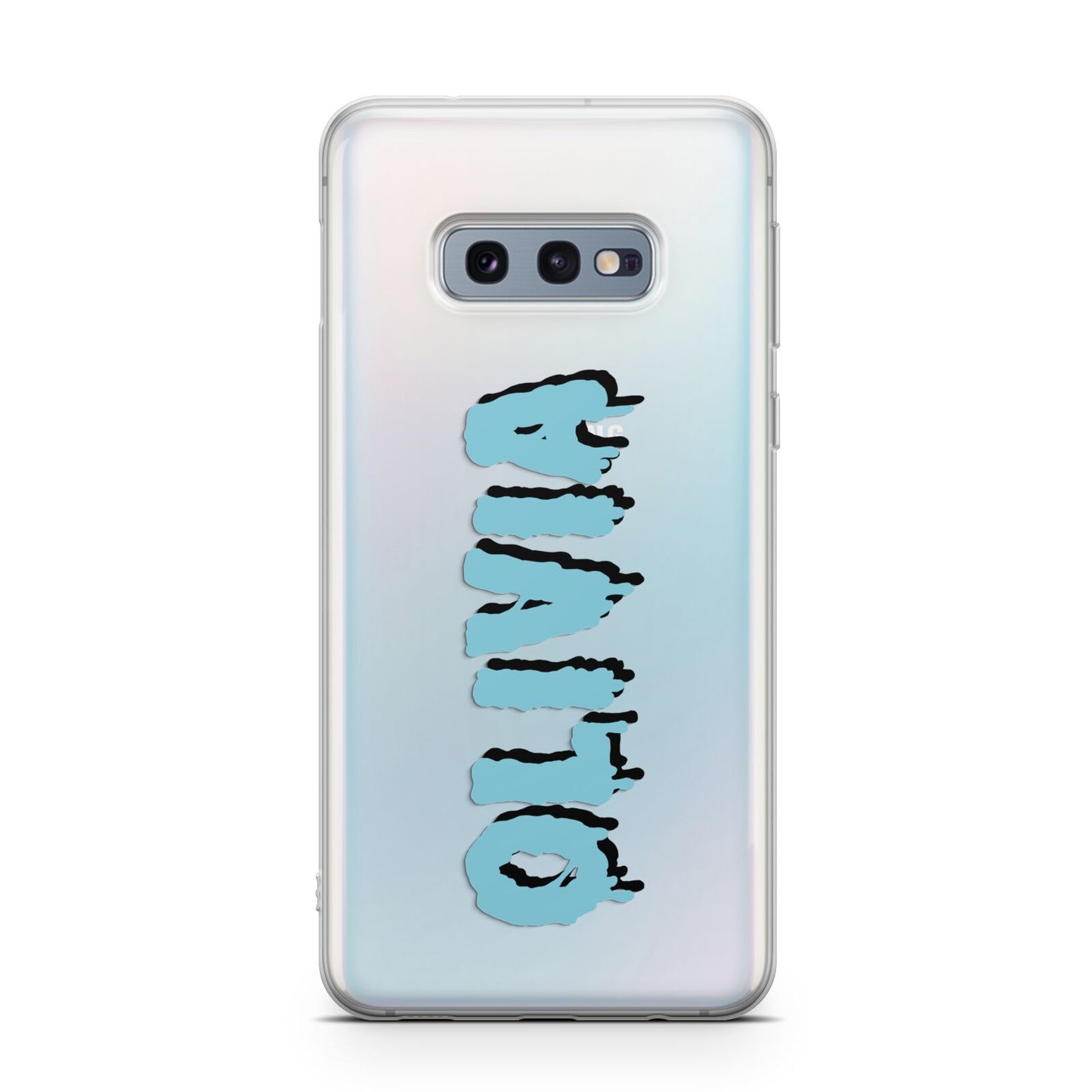 Blue Slime Text Samsung Galaxy S10E Case