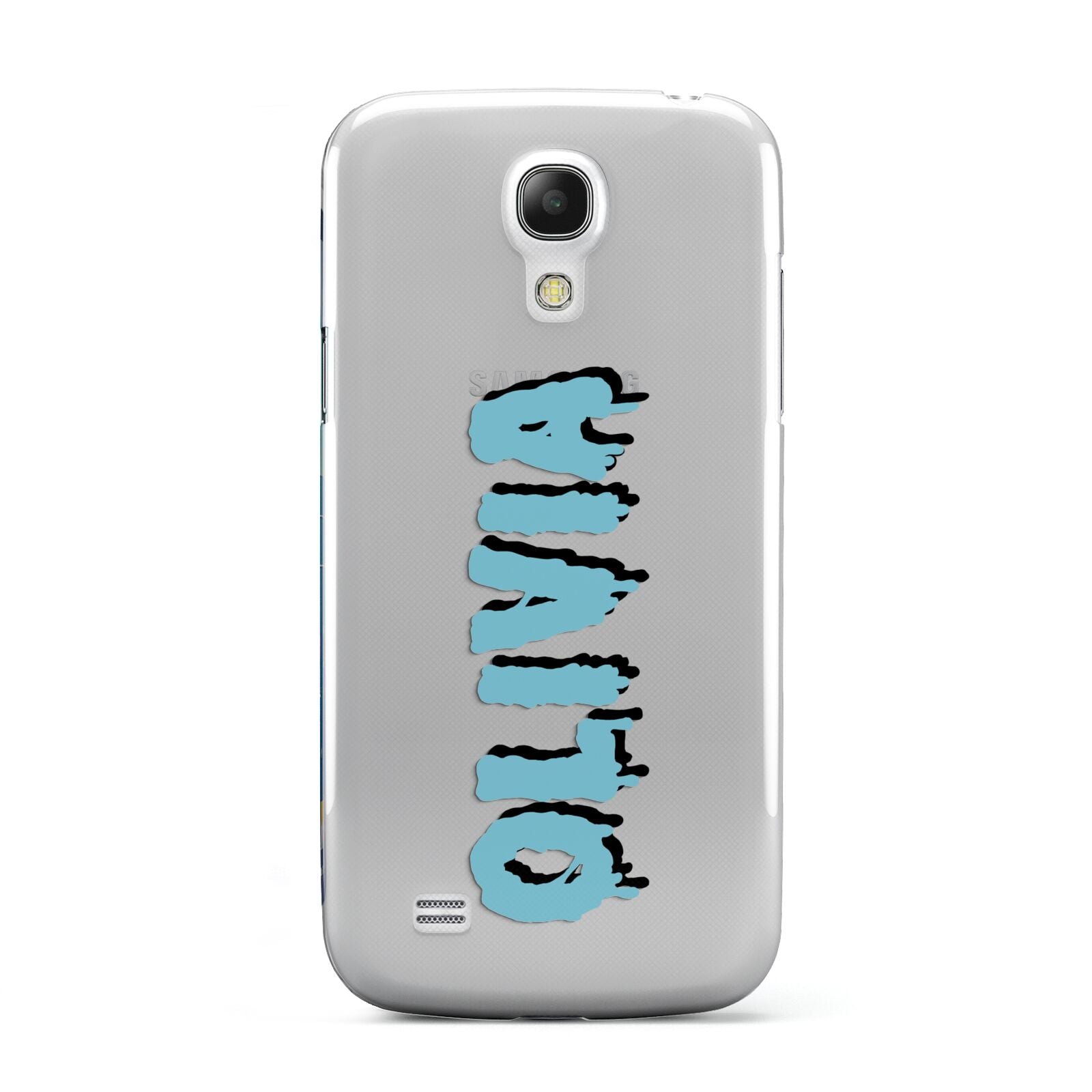 Blue Slime Text Samsung Galaxy S4 Mini Case