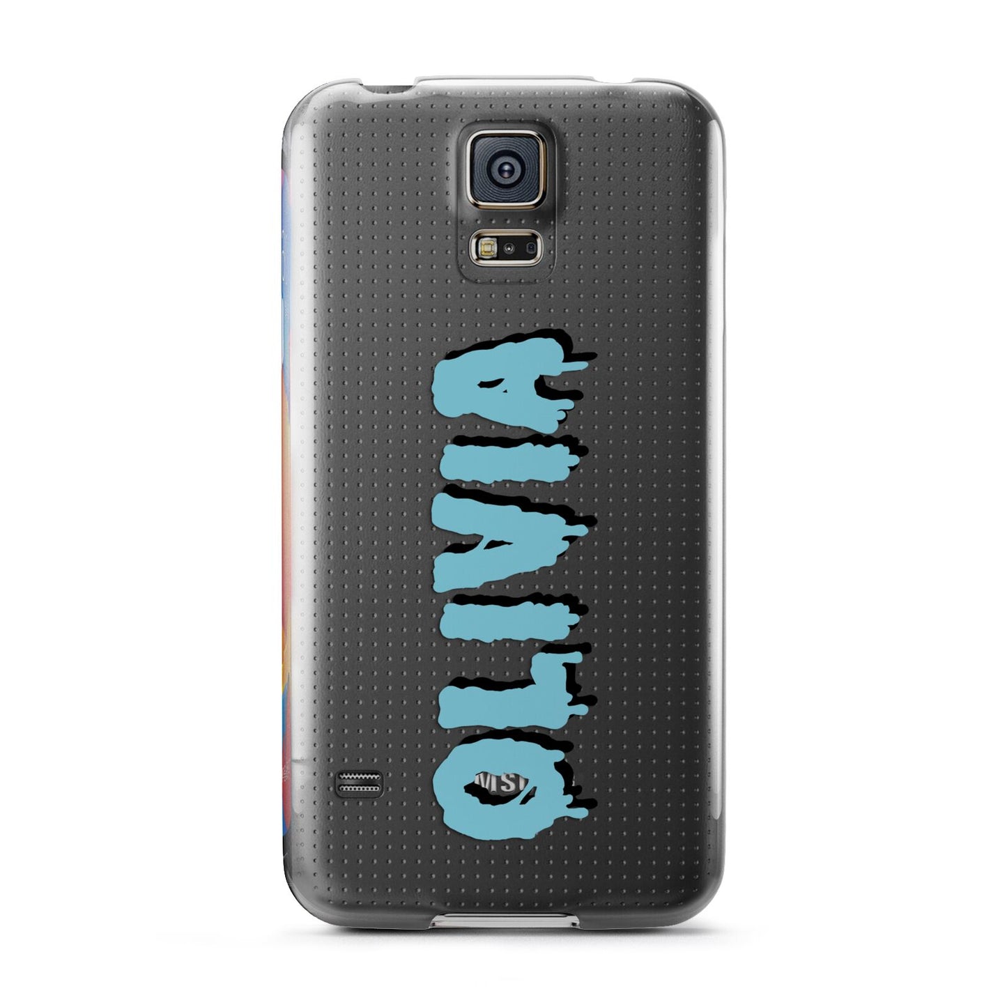 Blue Slime Text Samsung Galaxy S5 Case