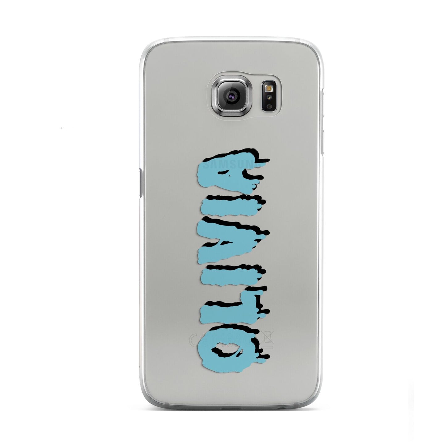 Blue Slime Text Samsung Galaxy S6 Case