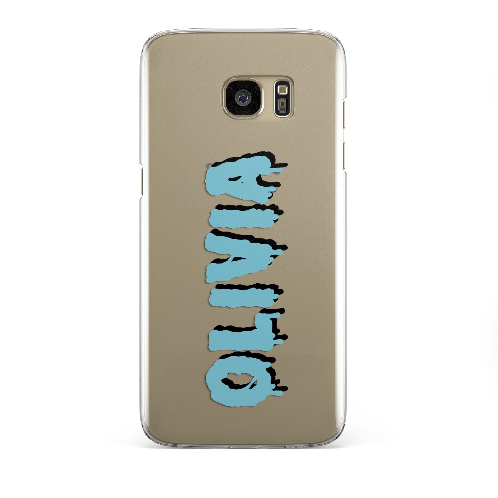 Blue Slime Text Samsung Galaxy S7 Edge Case