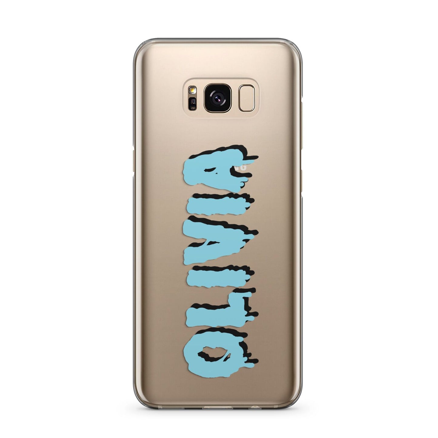 Blue Slime Text Samsung Galaxy S8 Plus Case