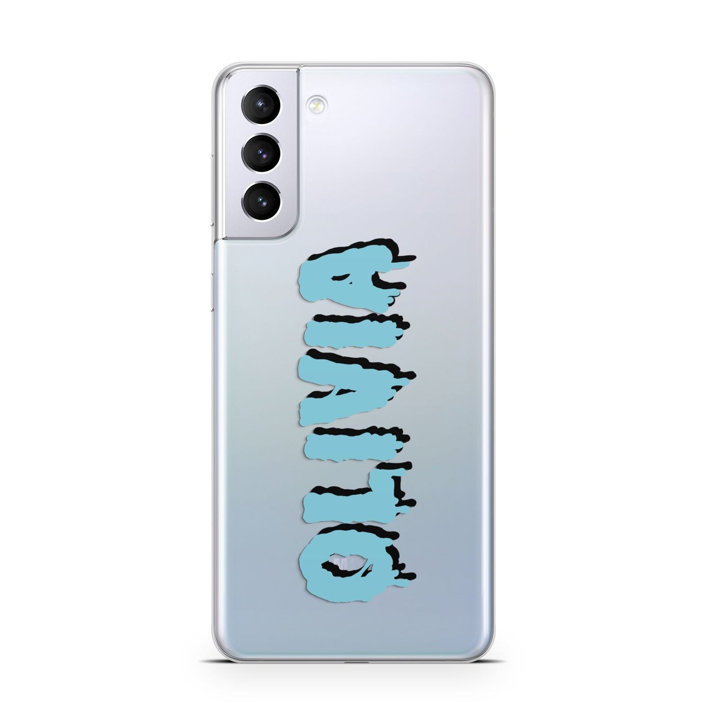 Blue Slime Text Samsung S21 Plus Case