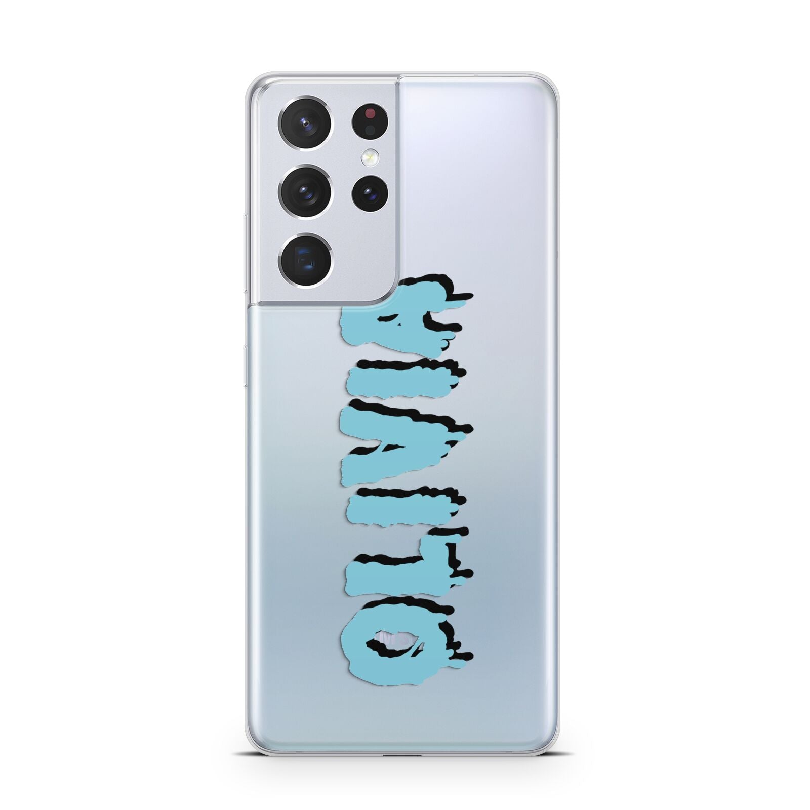 Blue Slime Text Samsung S21 Ultra Case