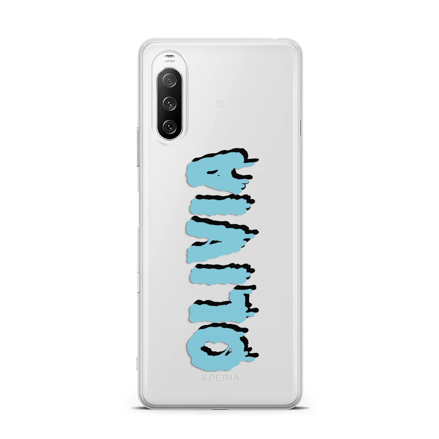 Blue Slime Text Sony Xperia 10 III Case