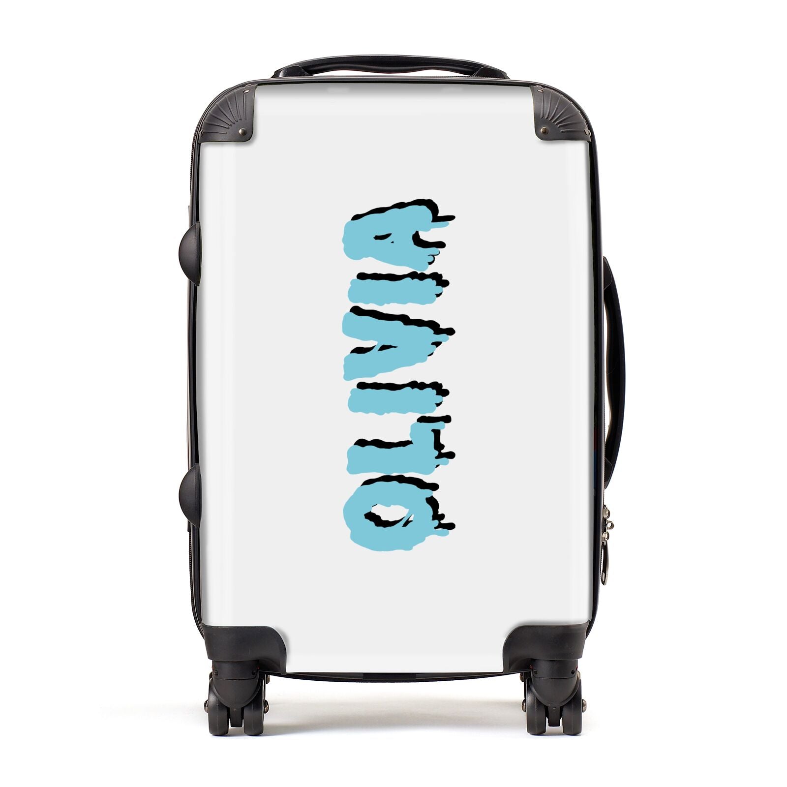 Blue Slime Text Suitcase