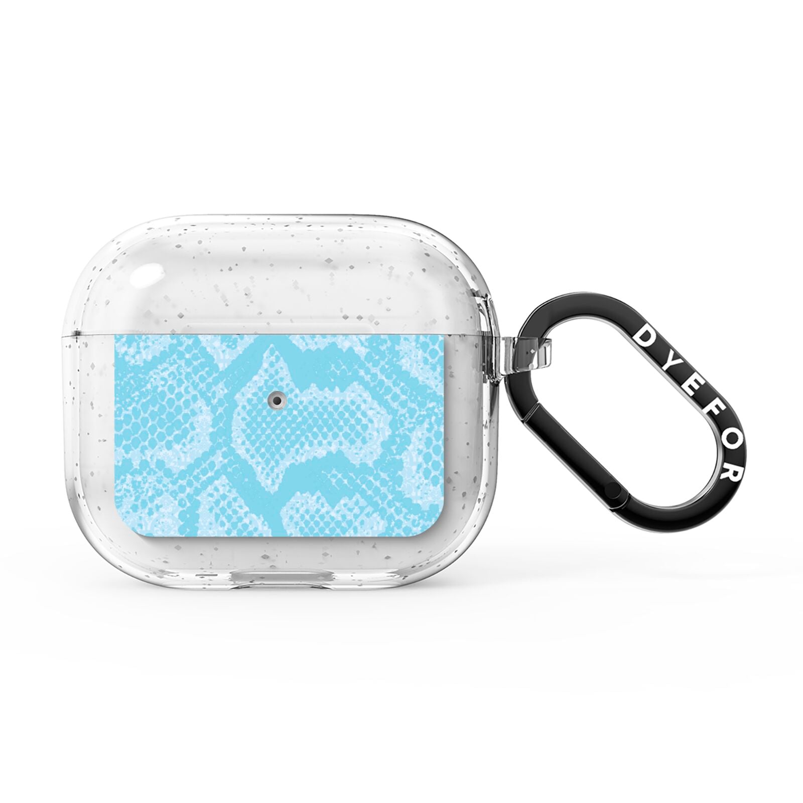 Blue Snakeskin AirPods Glitter Case 3rd Gen